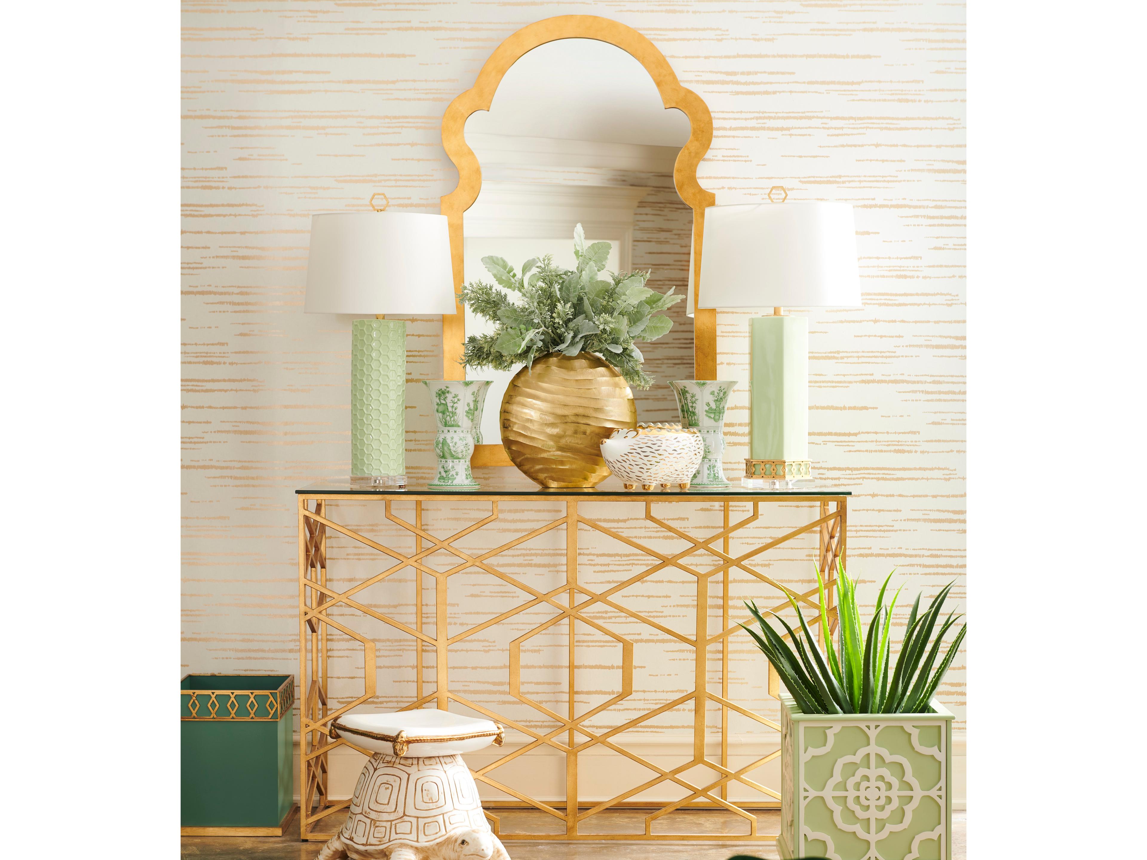 Chelsea House Shayla Copas April Honeycomb Green Table Lamp - Pistachio