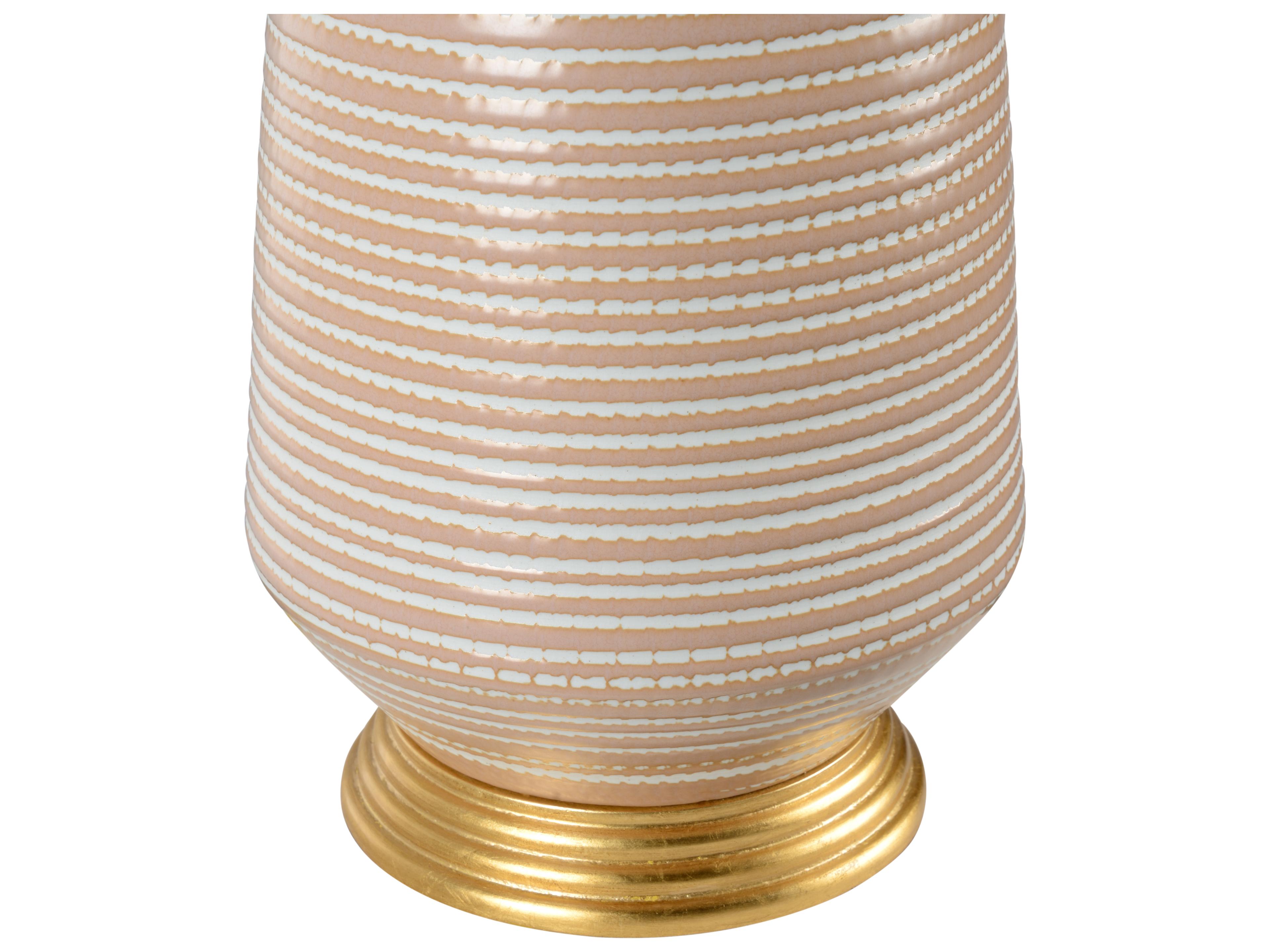 Chelsea House Hive Brown White Table Lamp - Desert