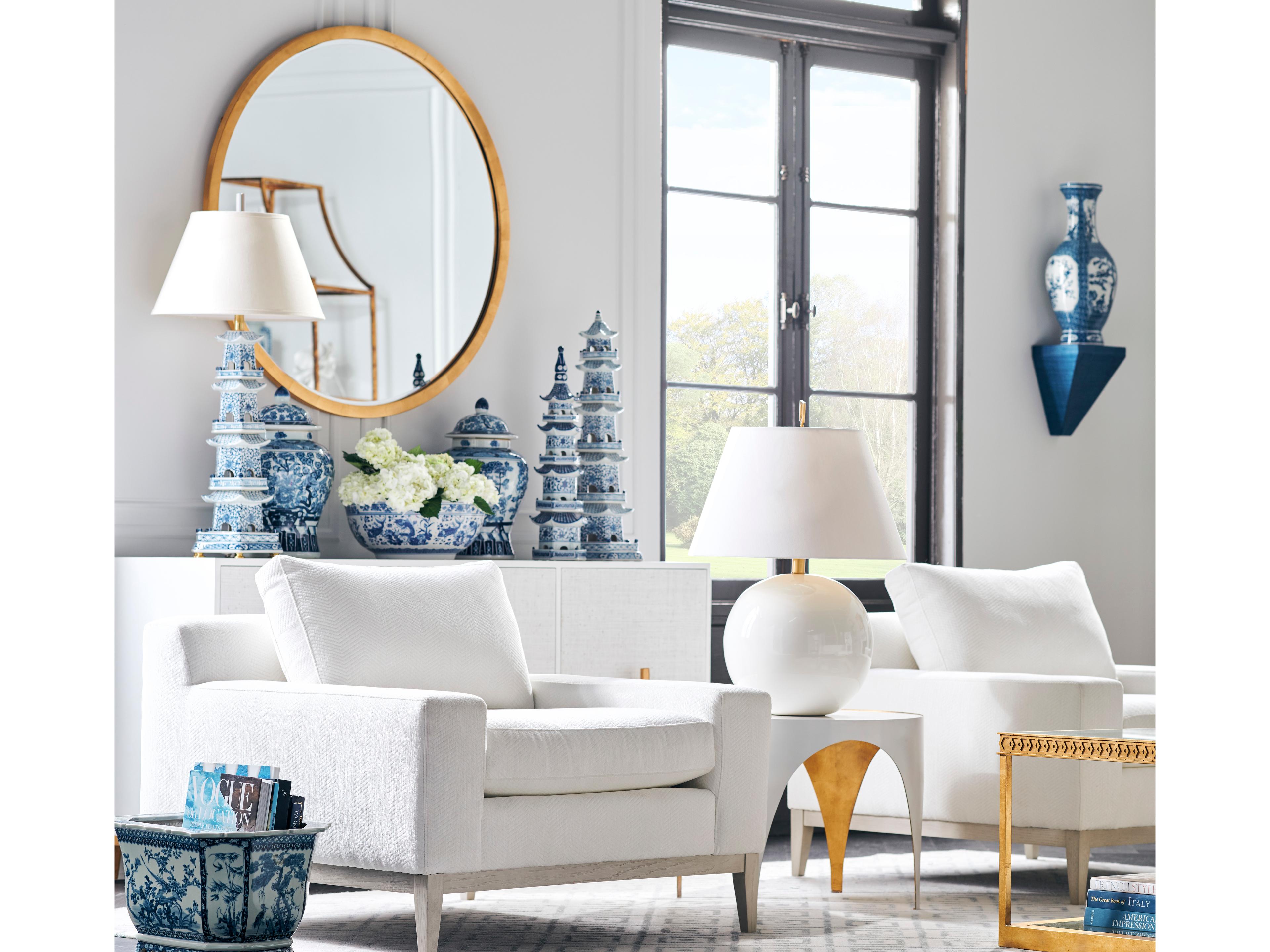 Chelsea House Pagoda Blue White Table Lamp - Blue/White