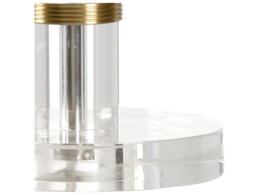 Chelsea House Jamie Merida Crystal Clear Gold Table Lamp