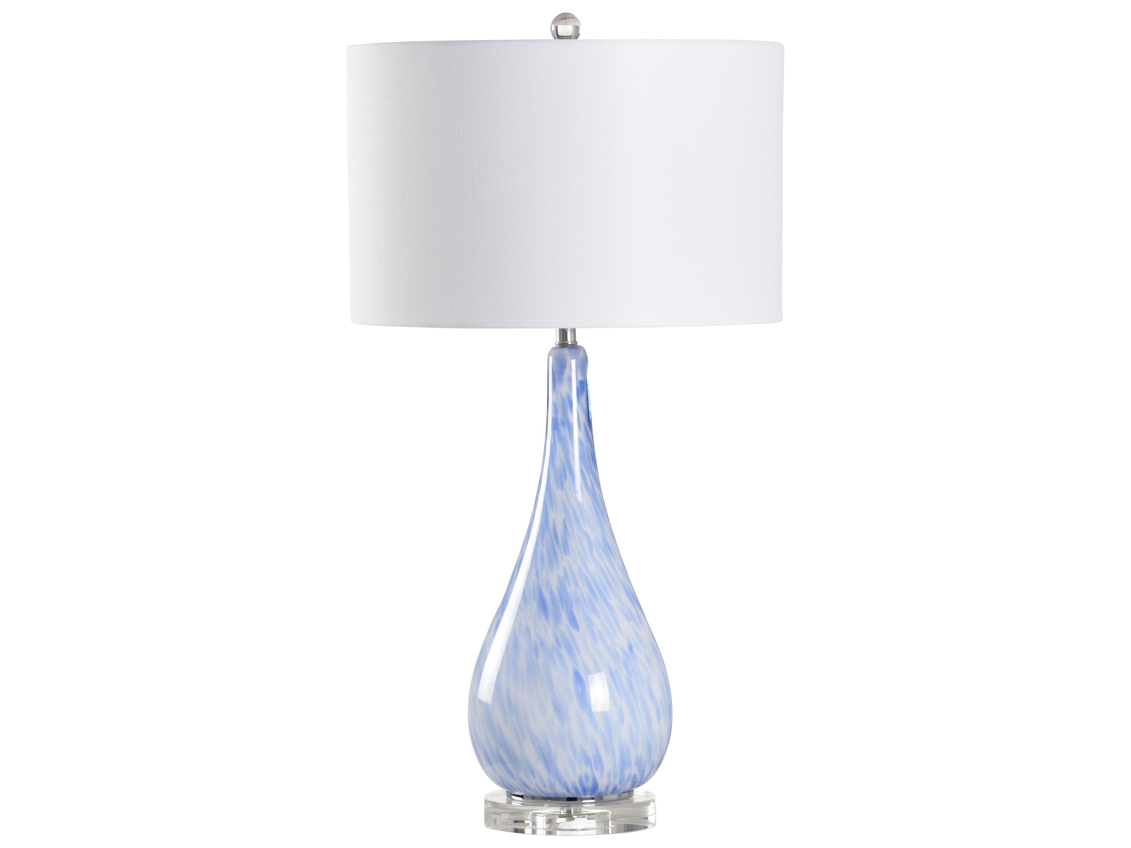 Chelsea House Town Square Blue White Cream Buffet Lamp
