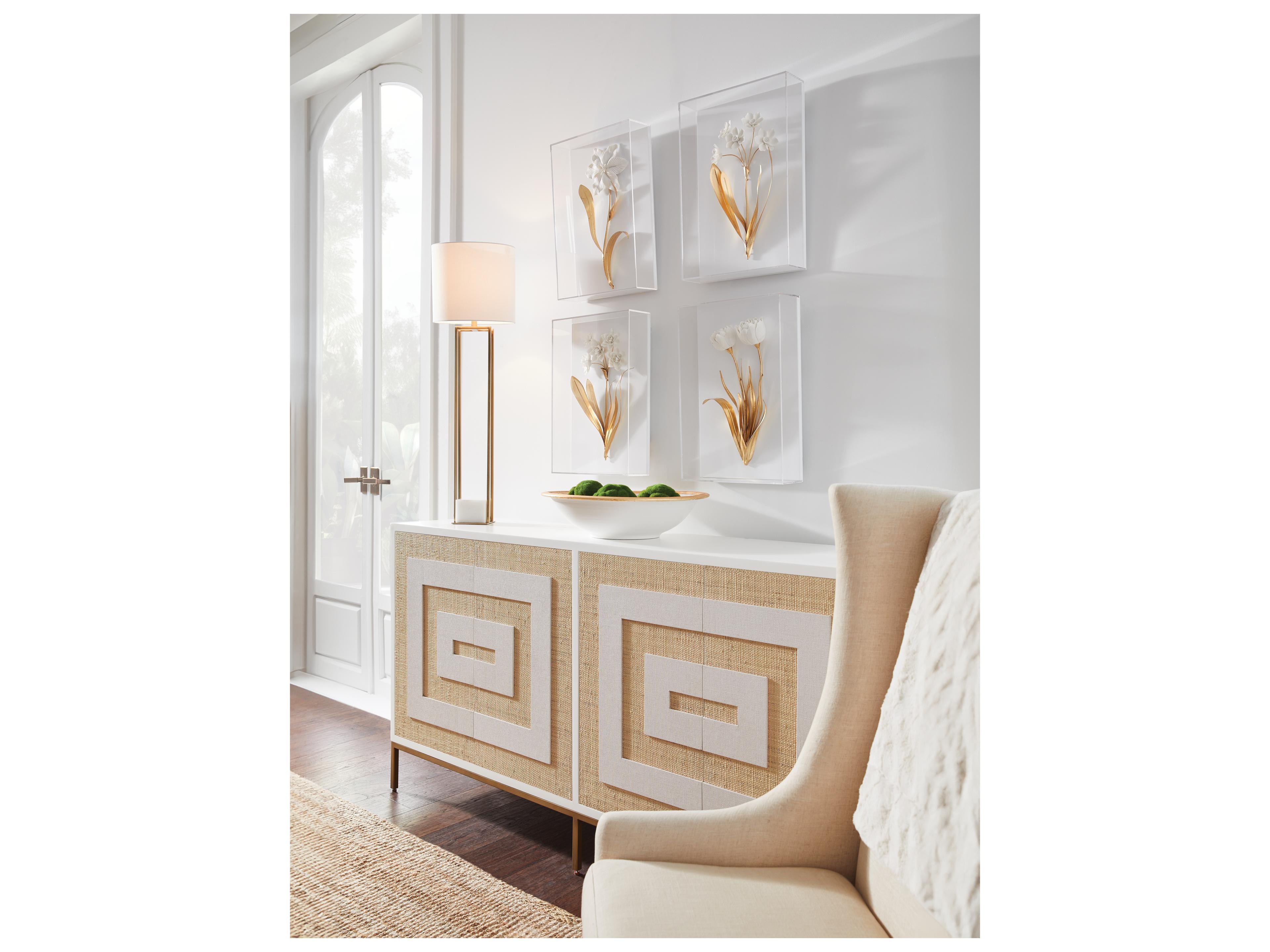 Chelsea House Shayla Copas Gold White Cream Buffet Lamp