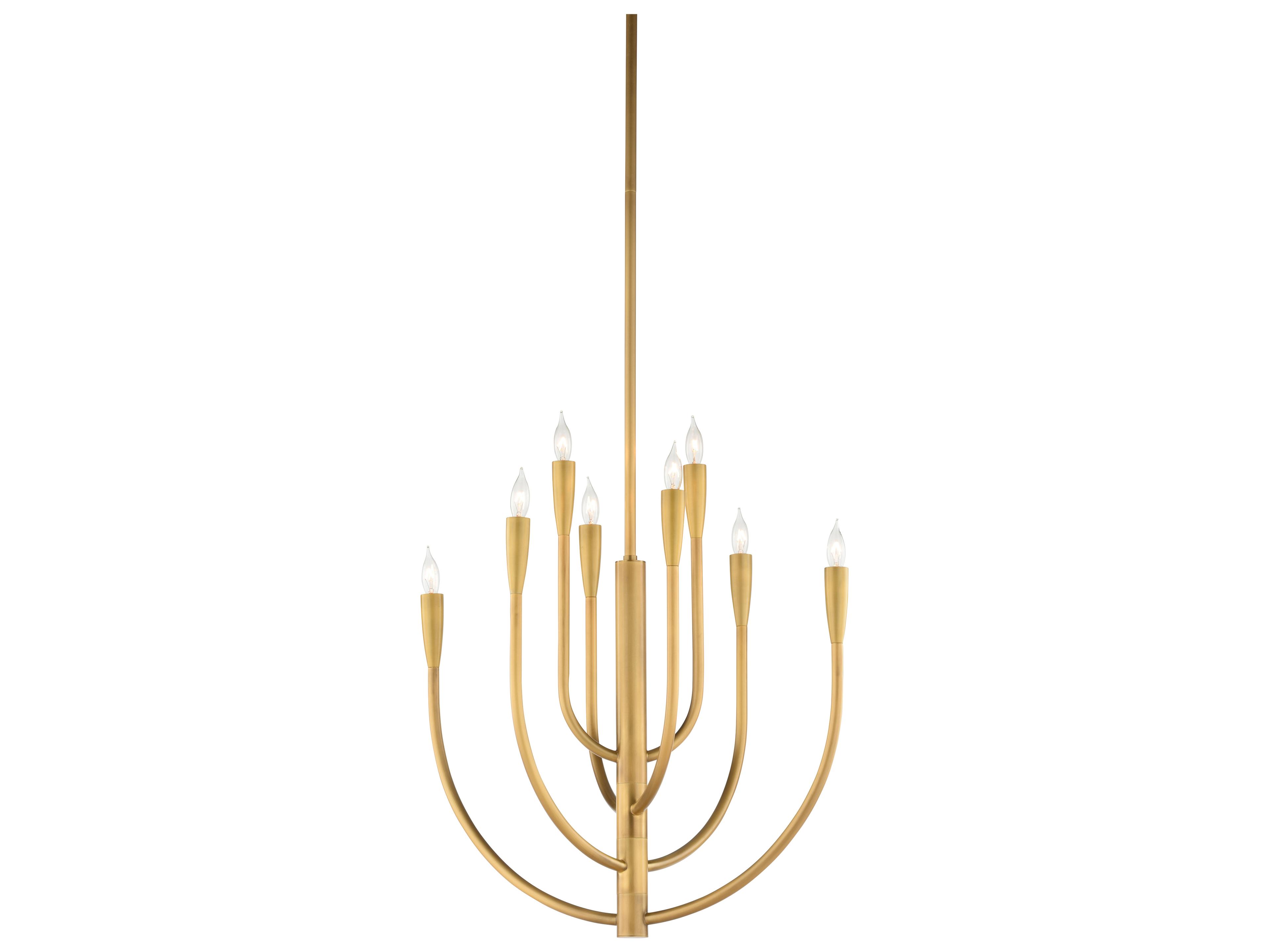 Chelsea House Misc 8-Light Gold Candelabra Tiered Chandelier