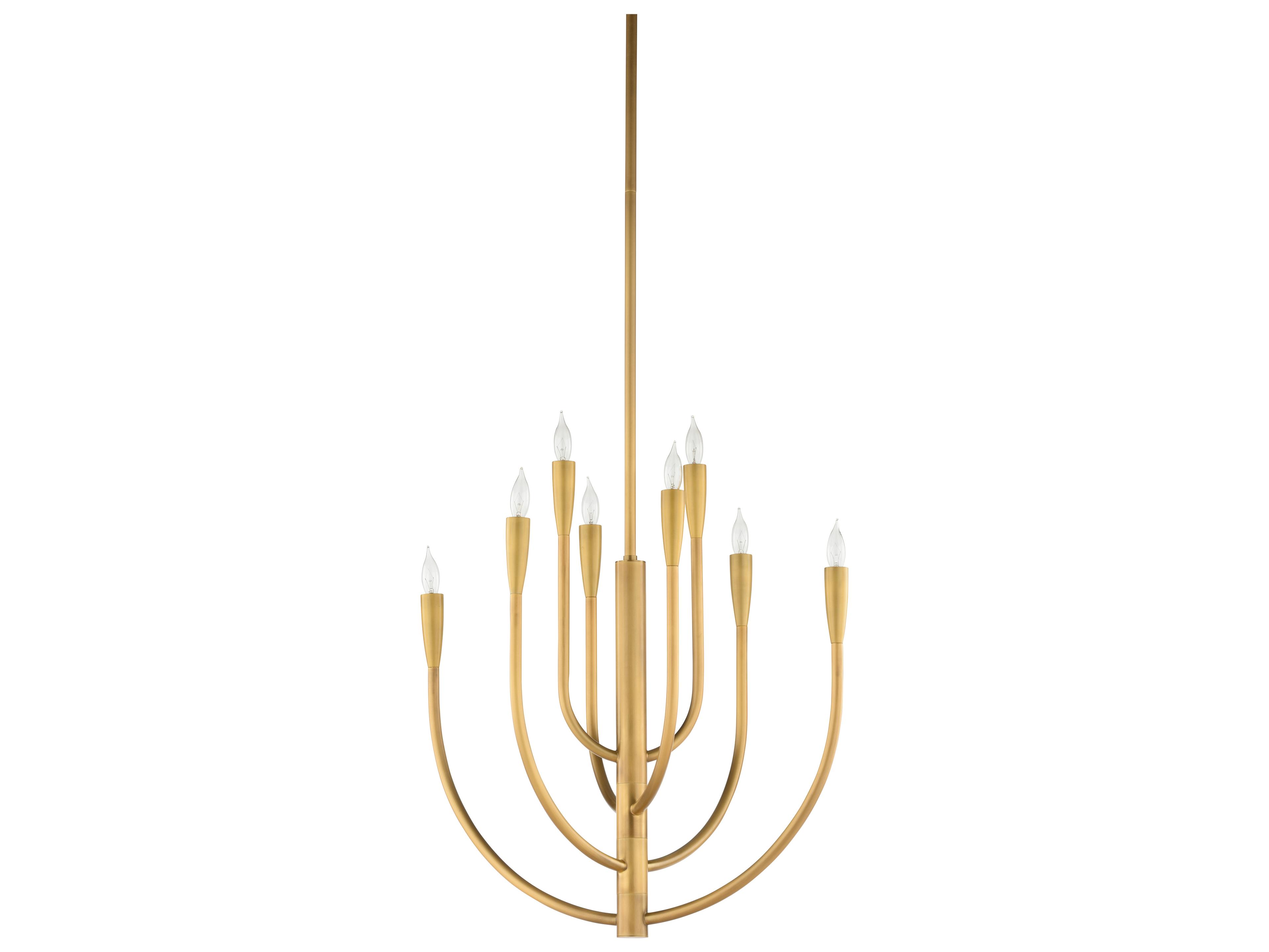 Chelsea House Misc 8-Light Gold Candelabra Tiered Chandelier