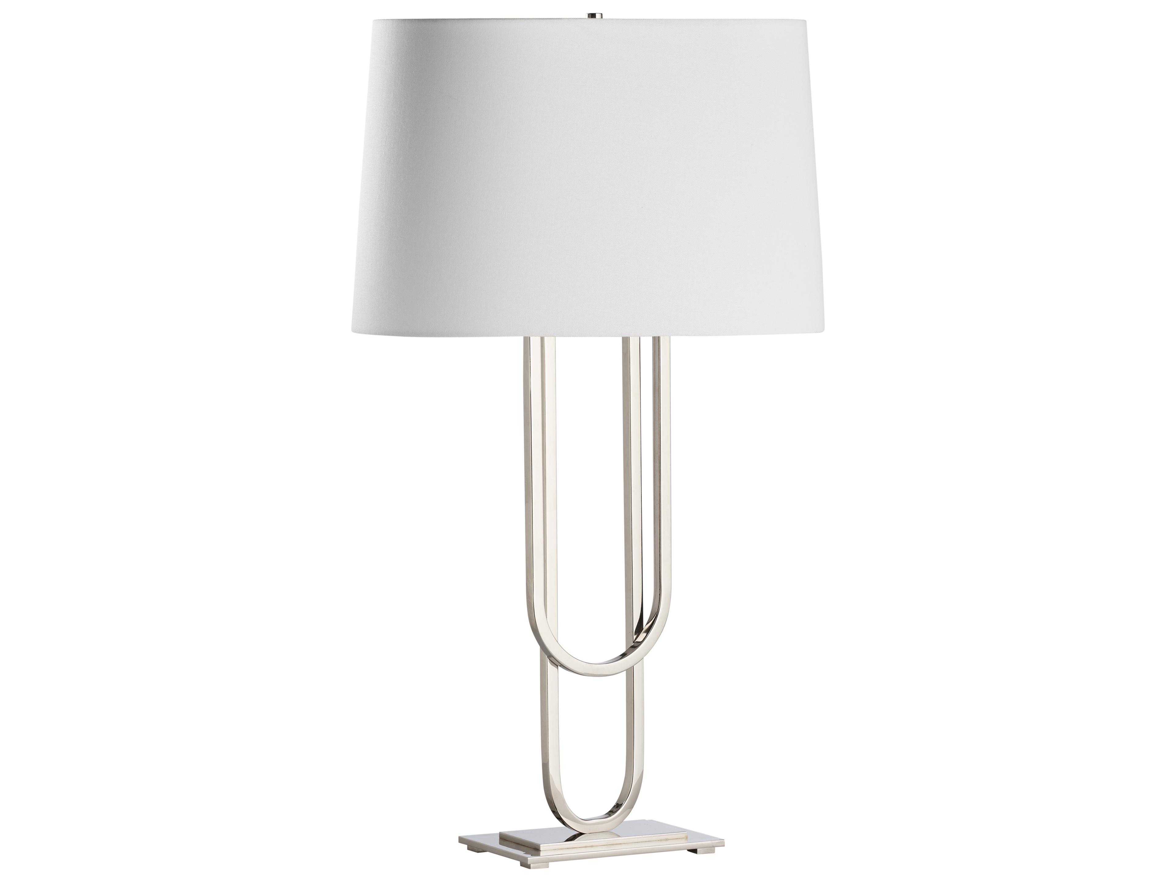 Chelsea House Jamie Merida Polished Nickel Table Lamp