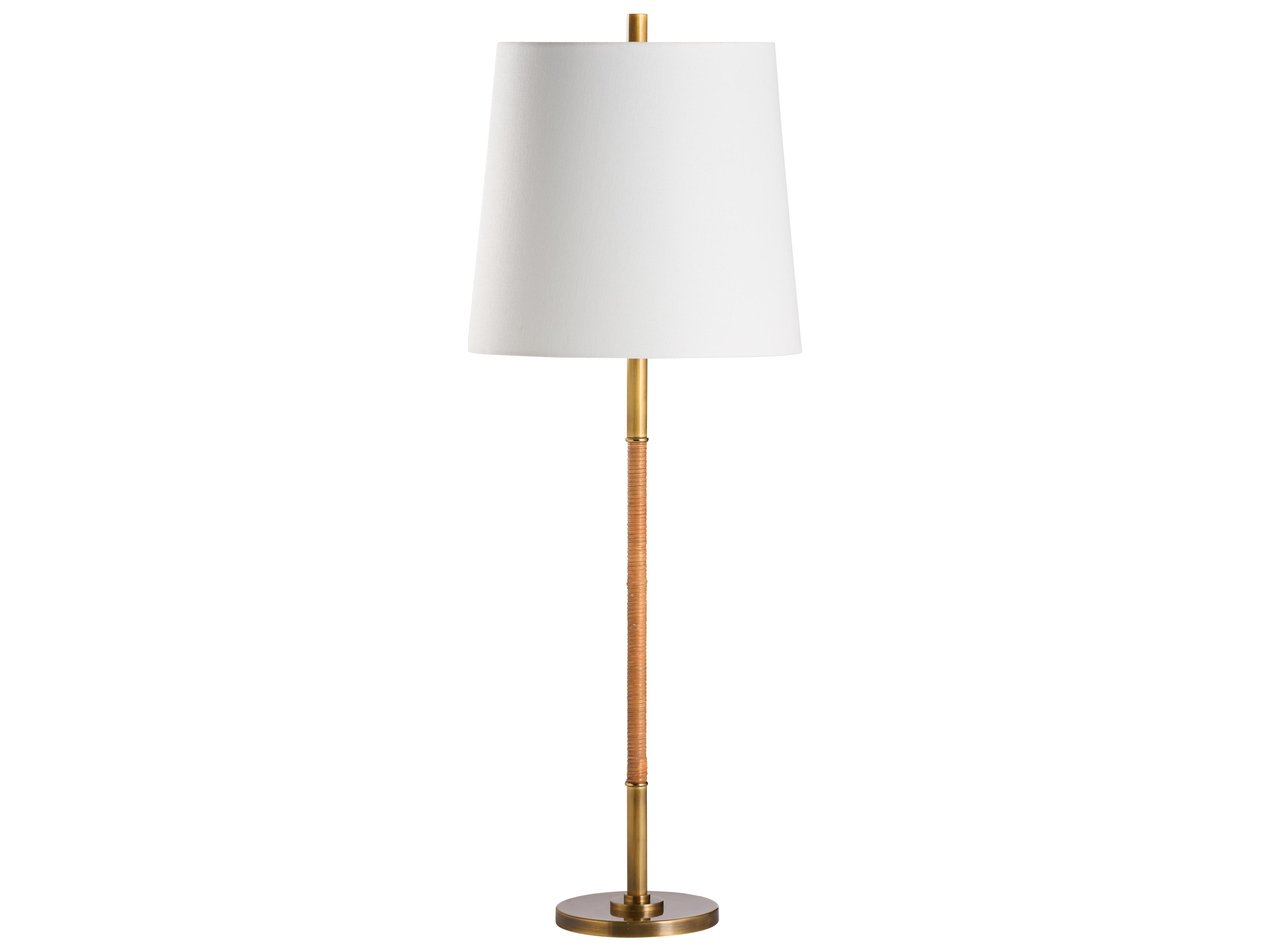 Chelsea House Jamie Merida Antique Brass Natural Table Lamp