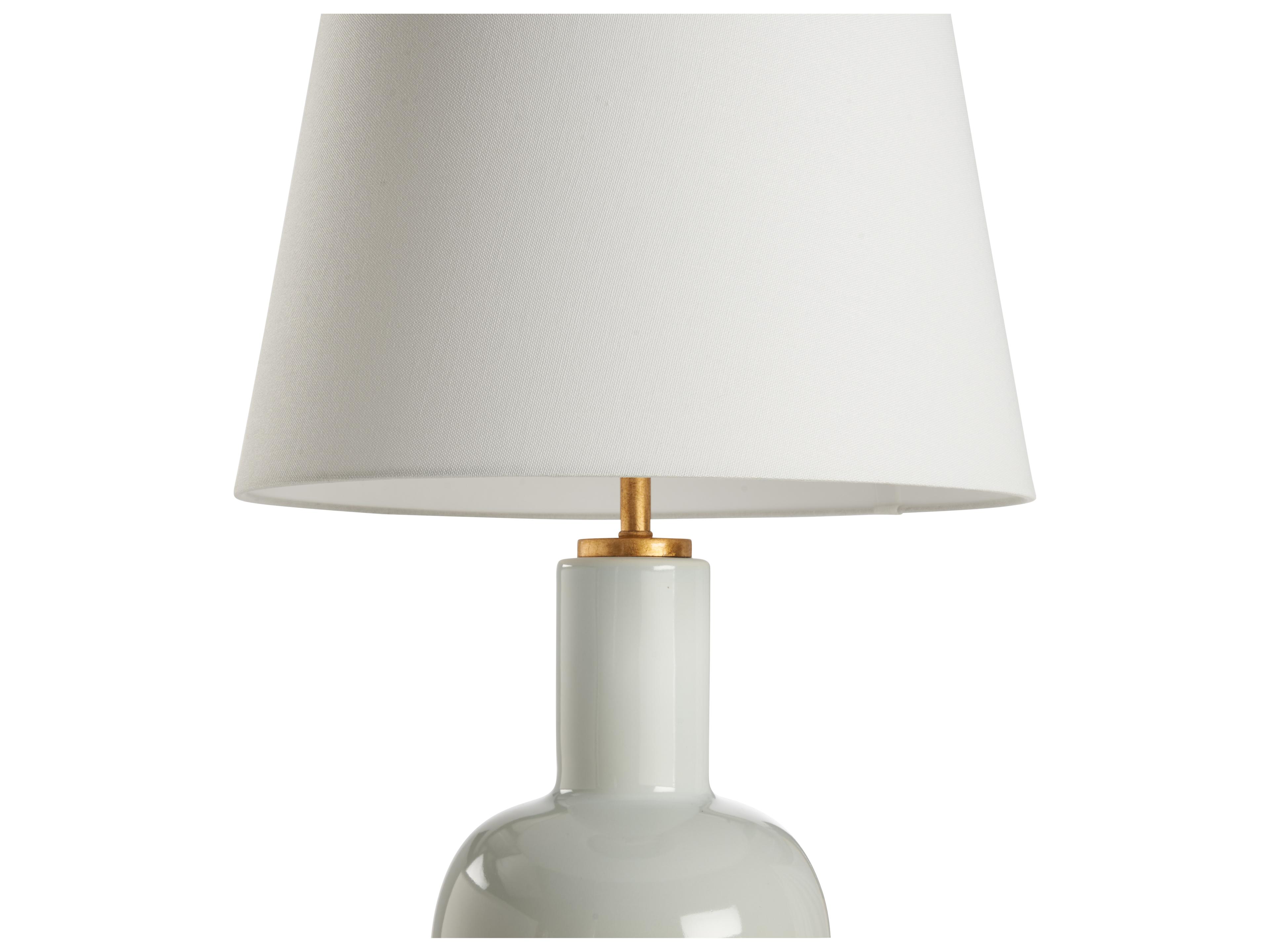 Chelsea House Jamie Merida Iceberg Glaze Gold Leaf Gray Table Lamp