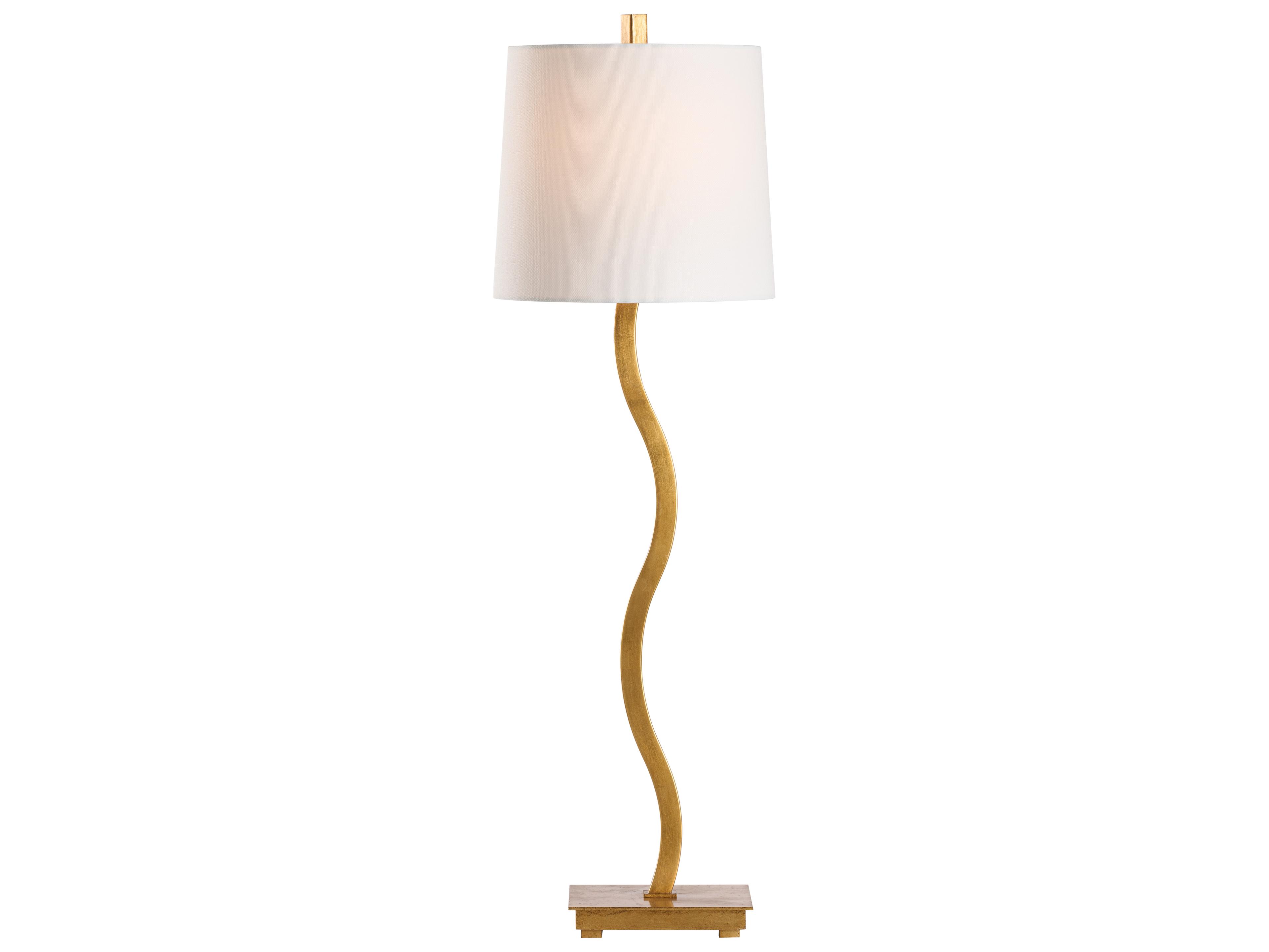 Chelsea House Jamie Merida Gold Leaf Brass Table Lamp