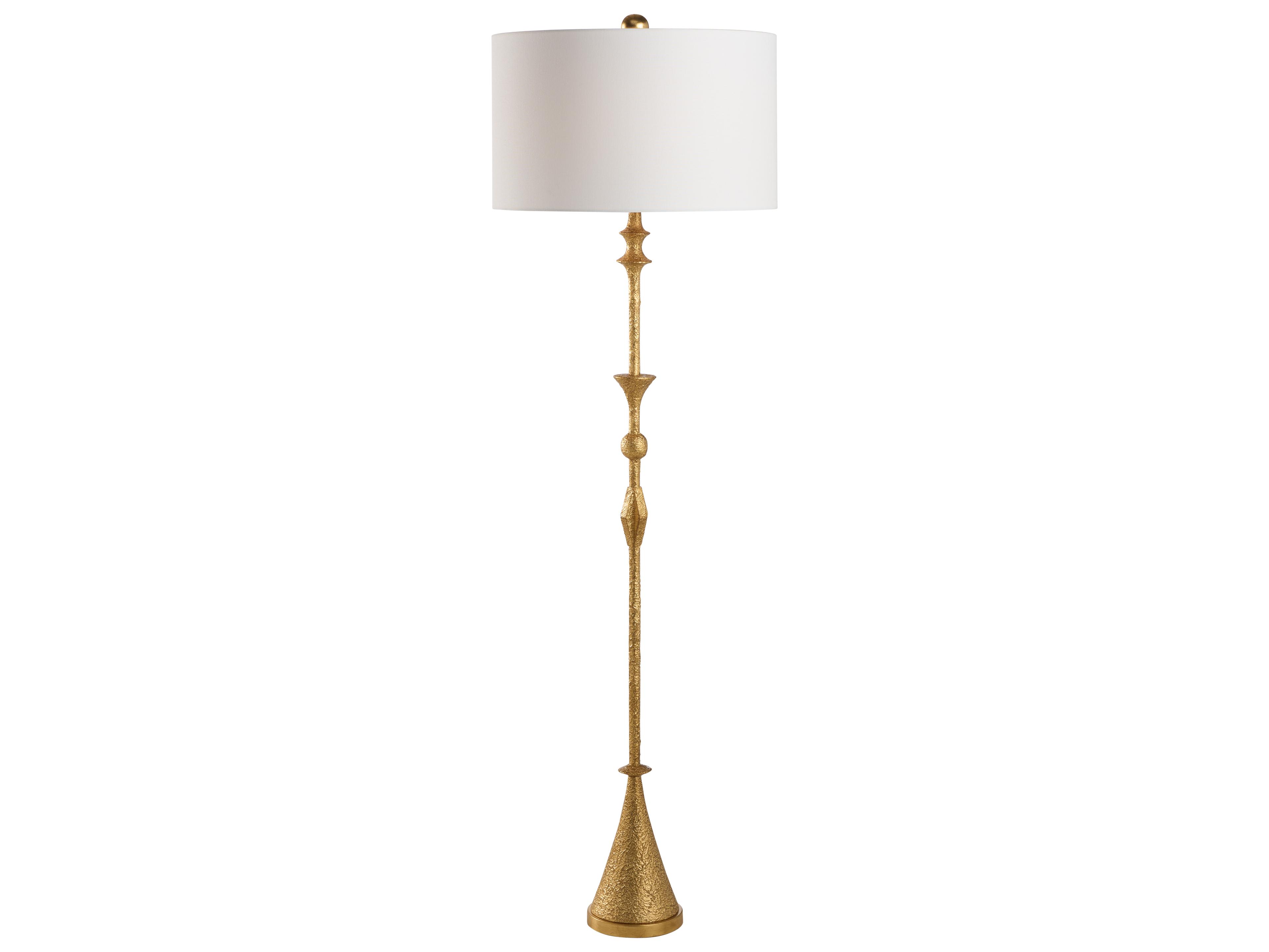 Chelsea House Mark Ross Gilt Gold Floor Lamp