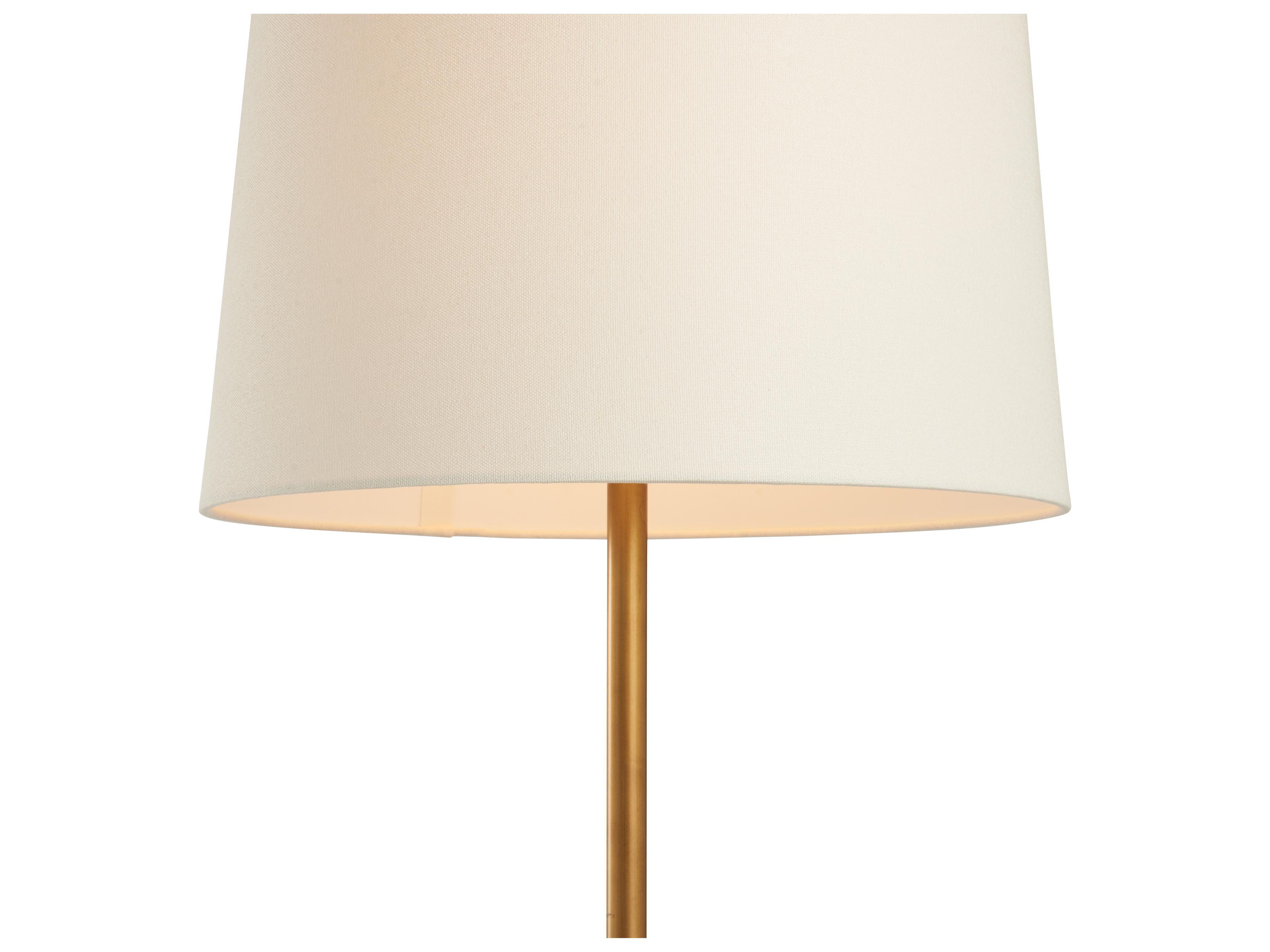 Chelsea House Natural Brown Antique Brass Floor Lamp