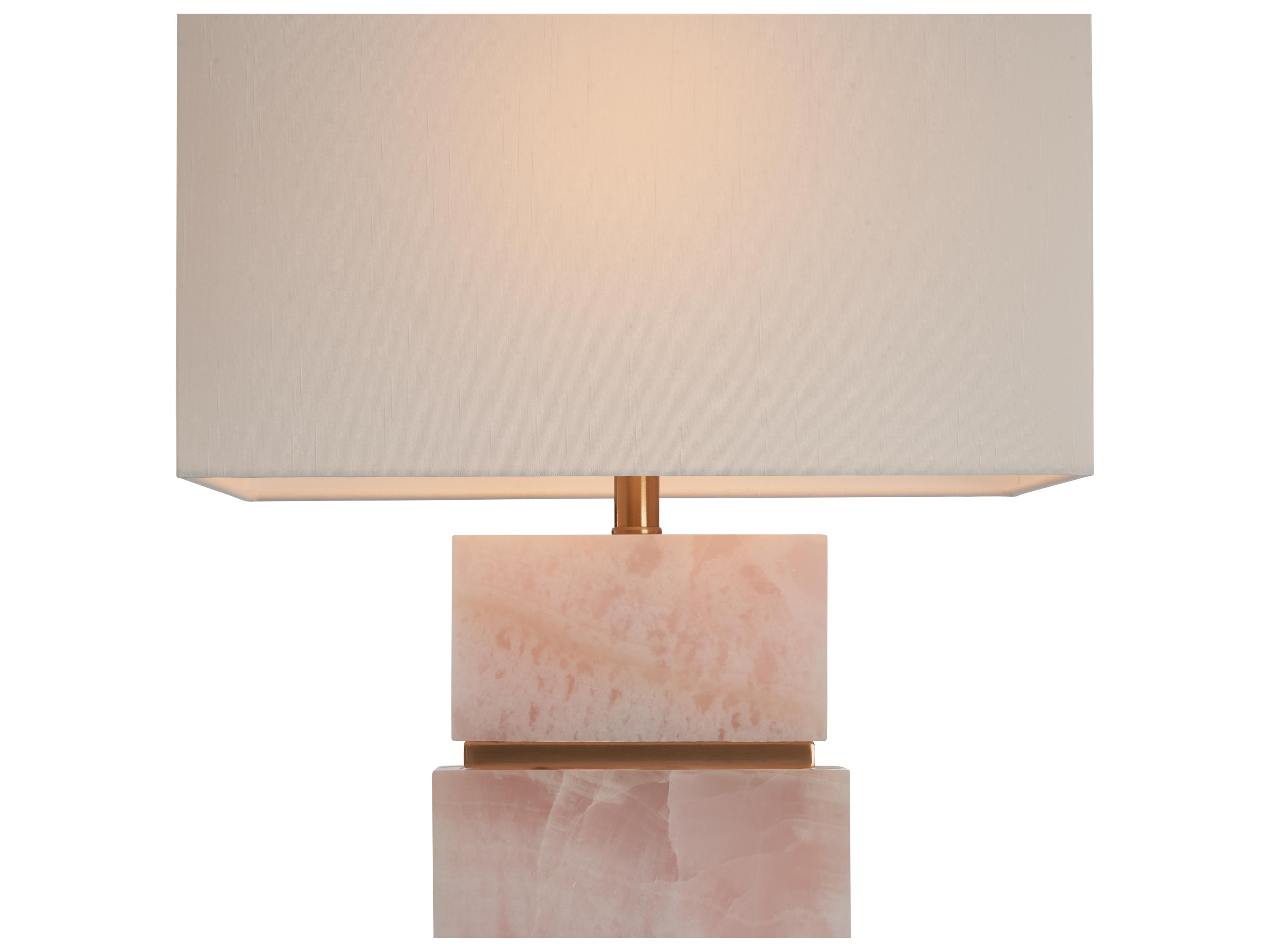 Chelsea House Shayla Copas Natural Pink Antique Brass Table Lamp