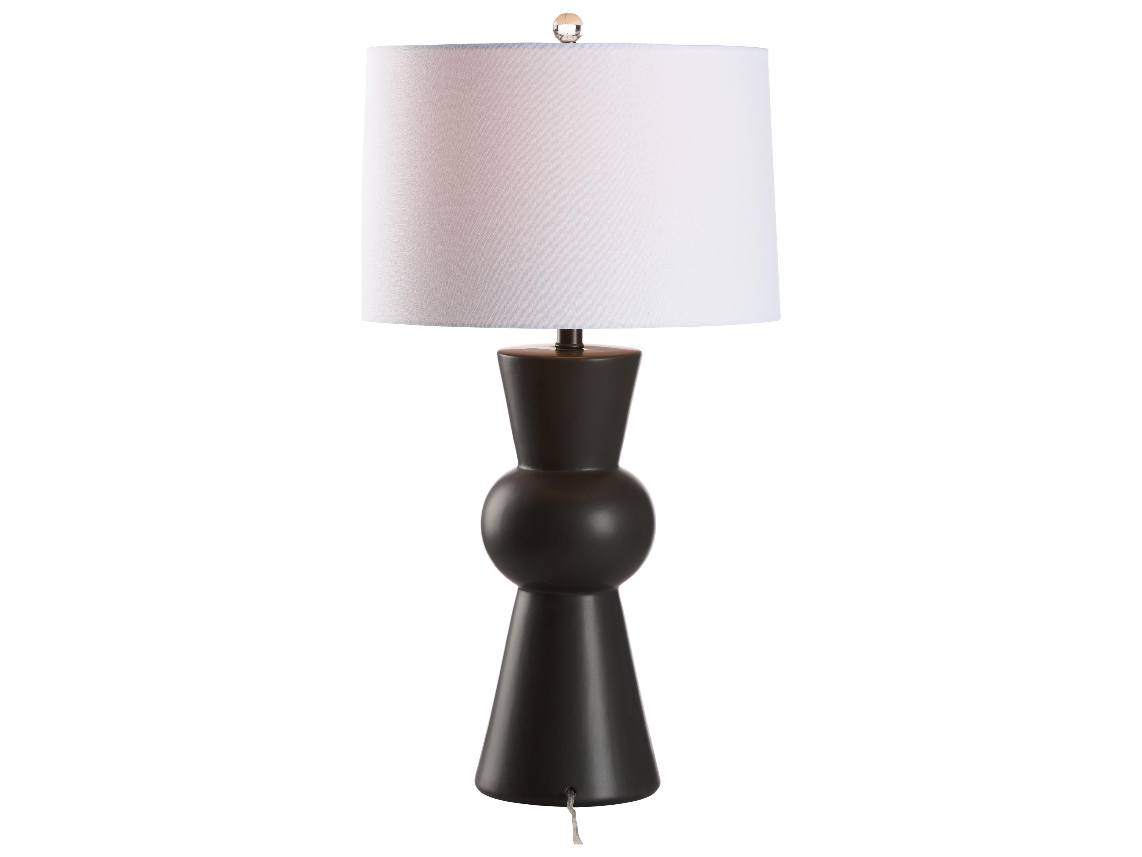 Chelsea House Town Square Black Glaze Table Lamp
