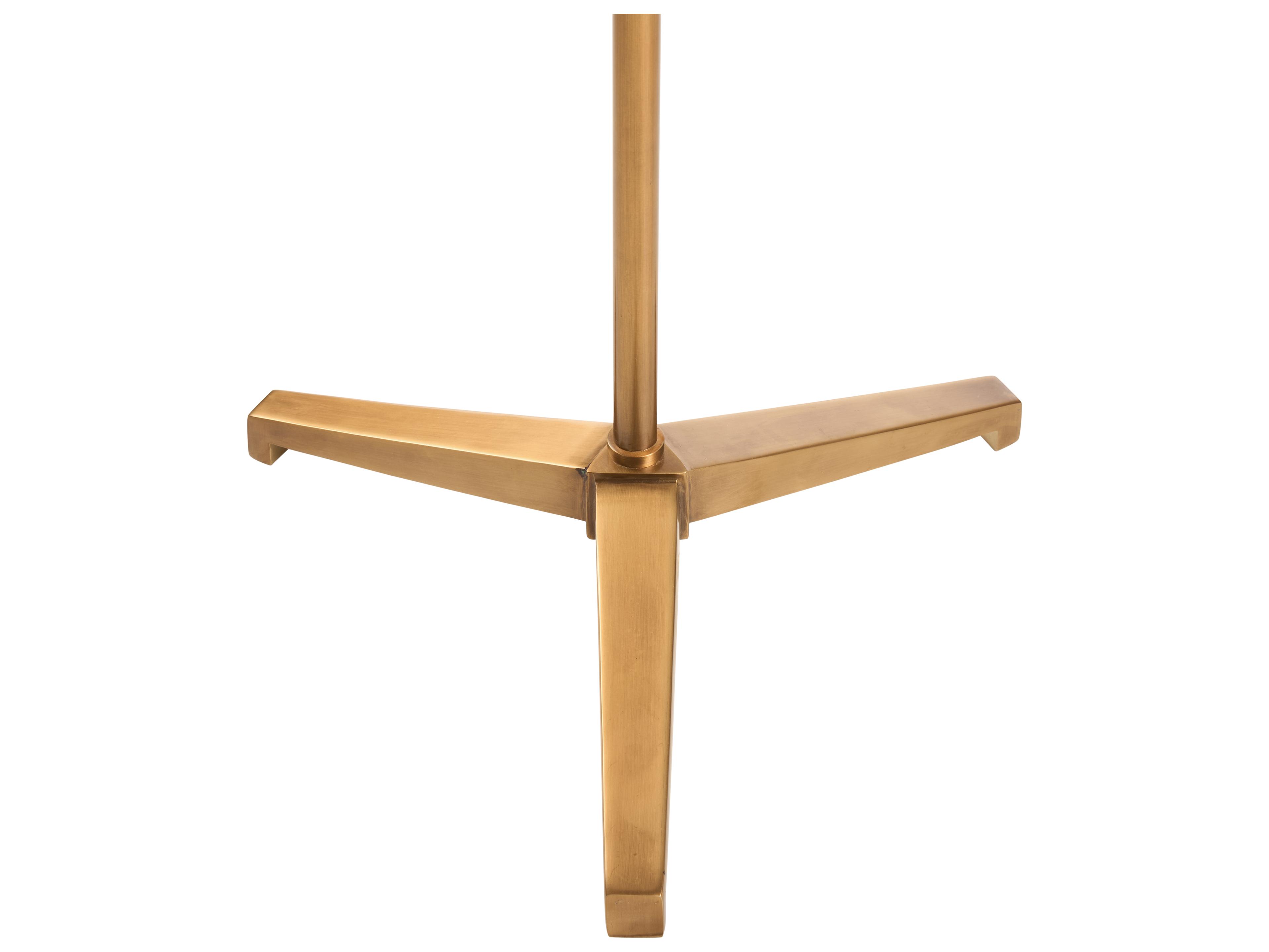 Chelsea House Pam Cain Aged Brass Clear Floor Lamp