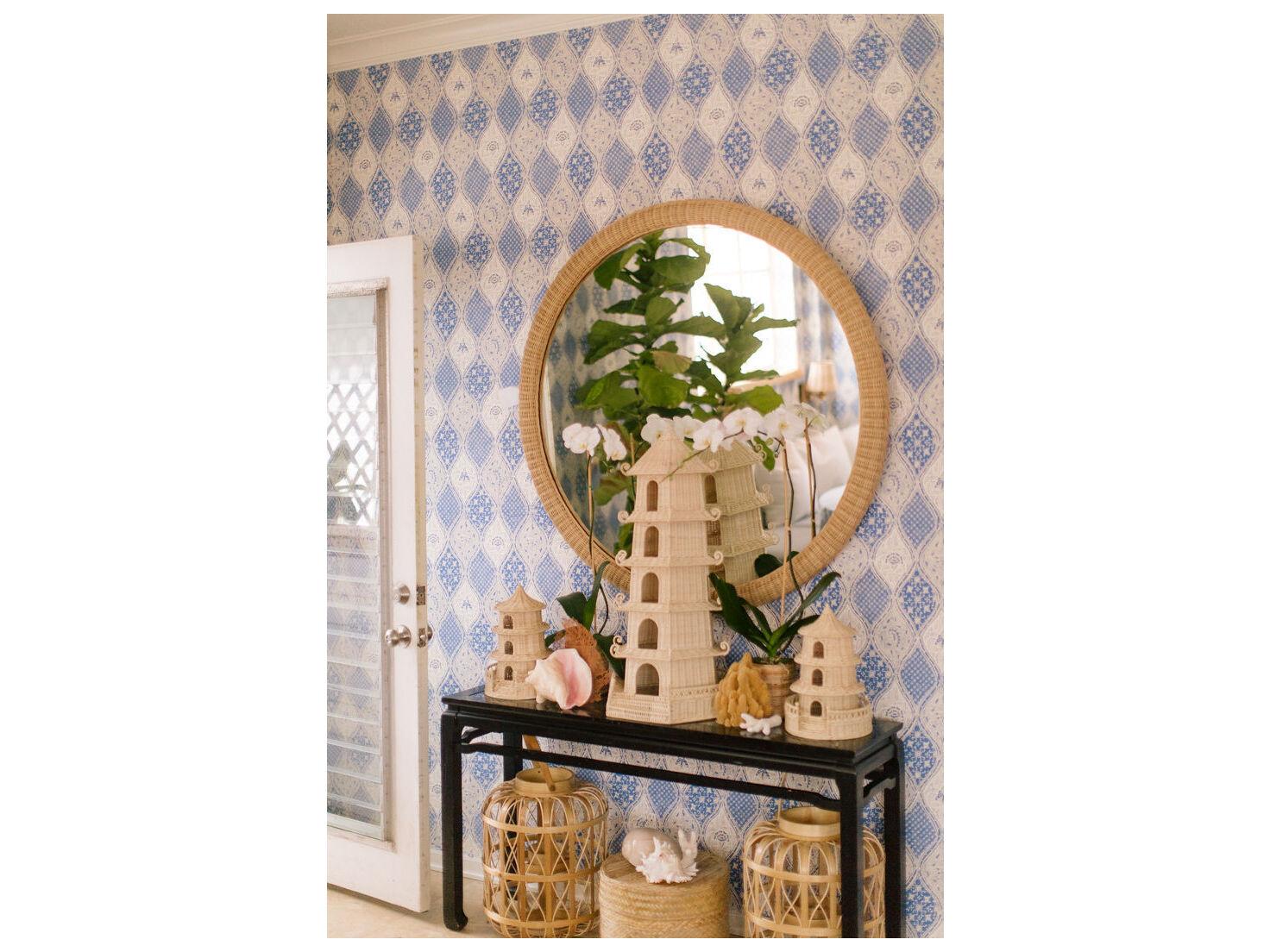 Chelsea House Amanda Lindroth Natural Wall Mirror Round