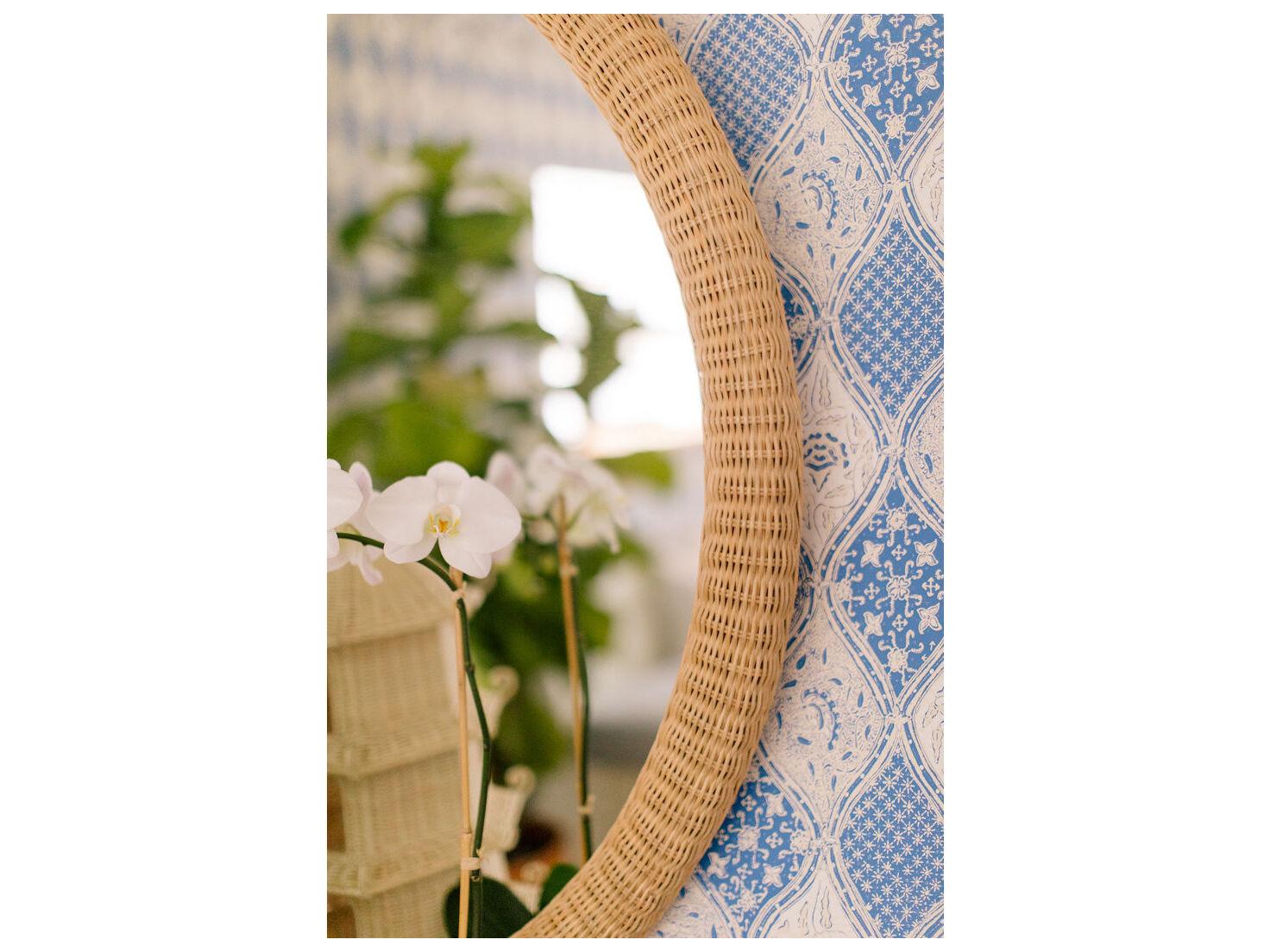 Chelsea House Amanda Lindroth Natural Wall Mirror Round