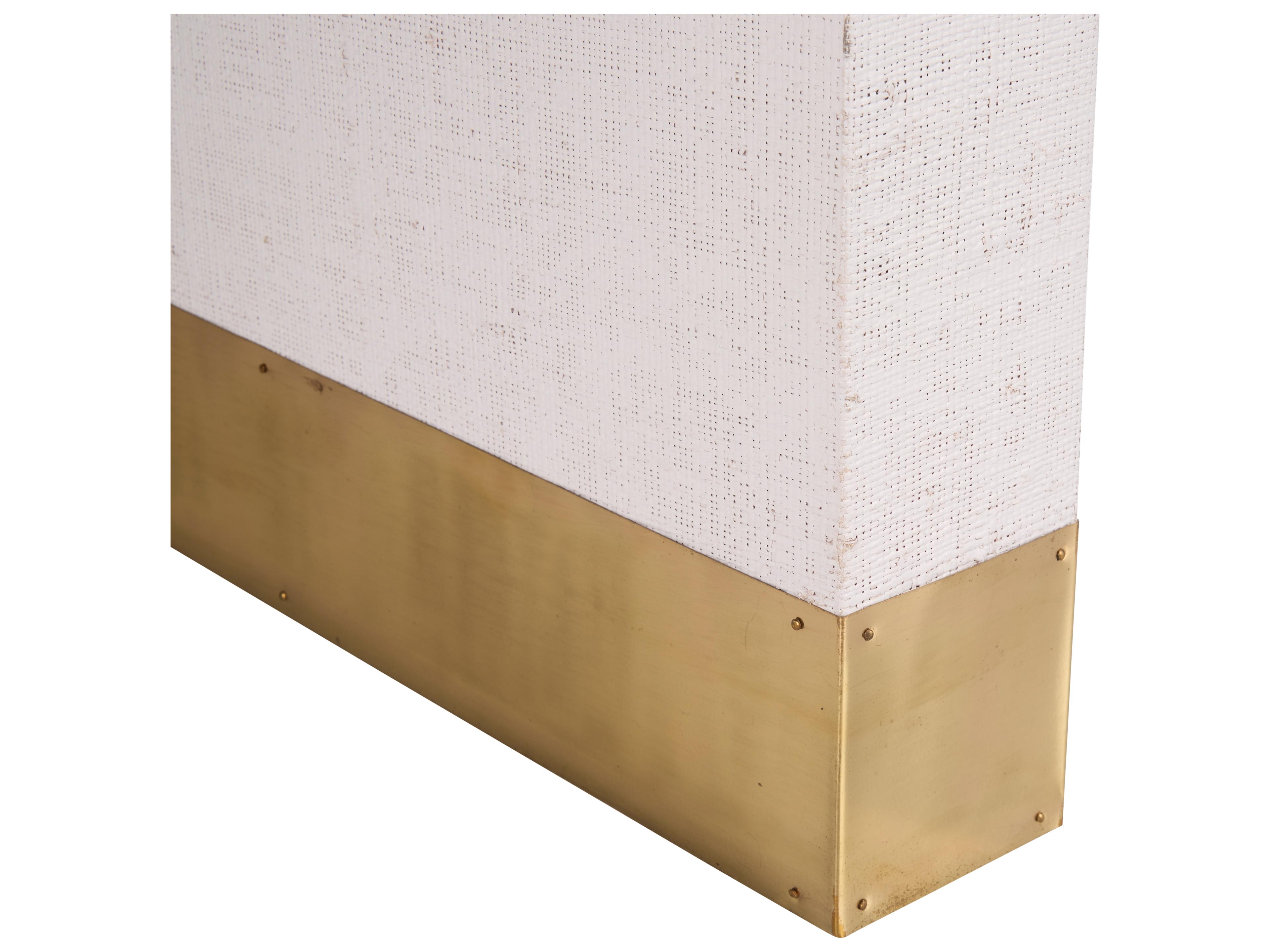 Chelsea House Jamie Merida Rectangular Wood White Cream Console Table