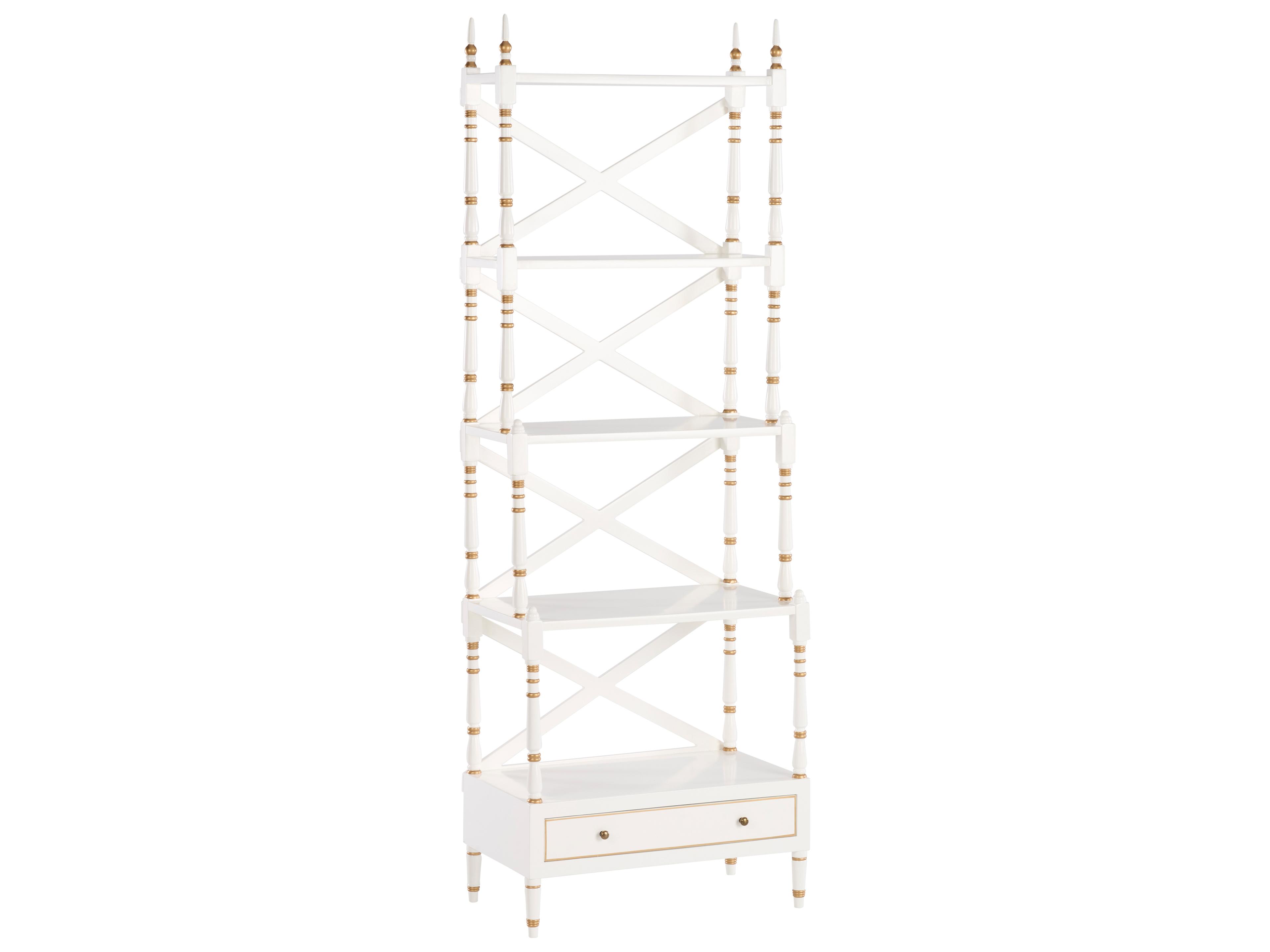 Chelsea House Bill Cain White Cream Bookcase