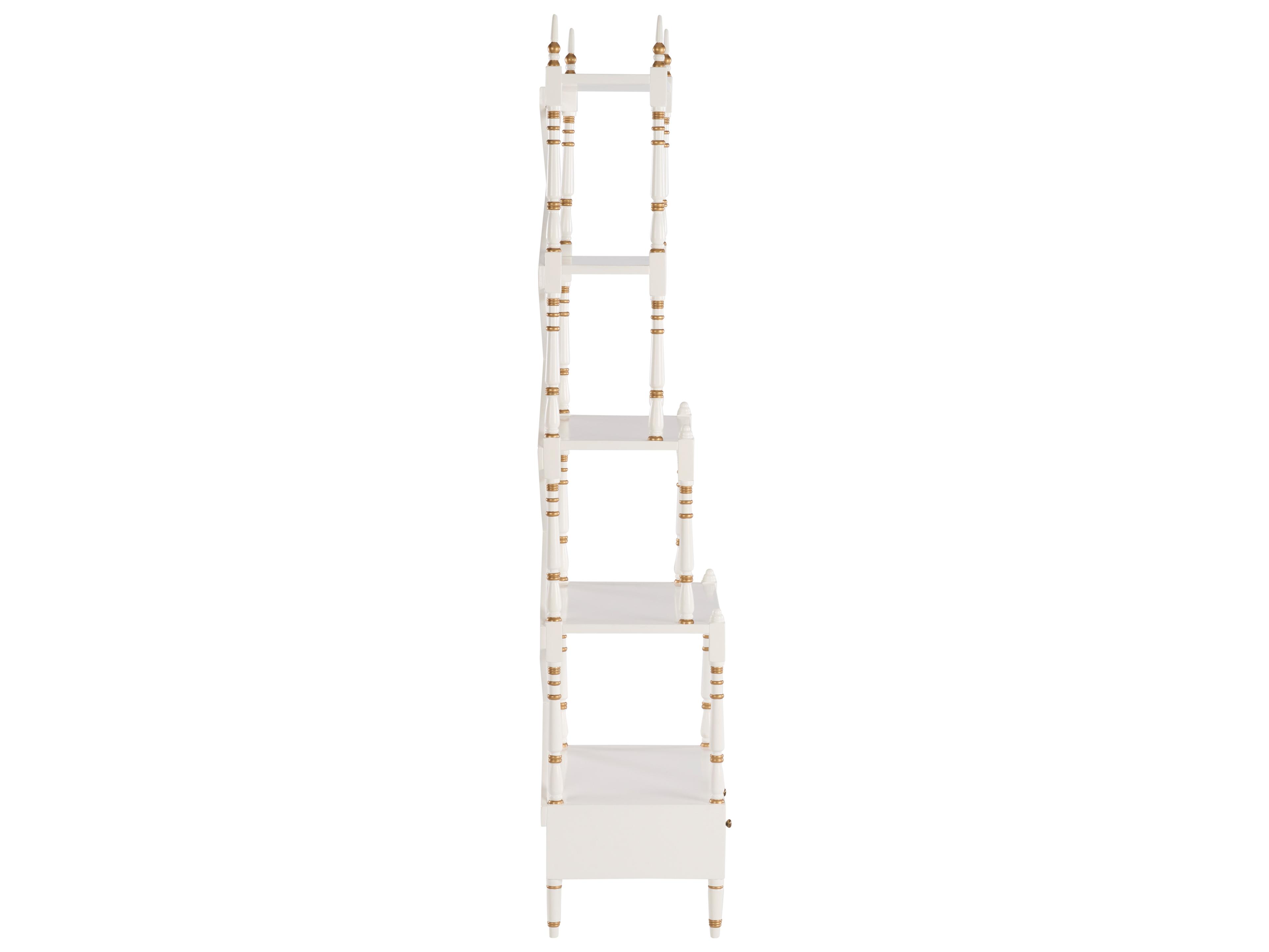 Chelsea House Bill Cain White Cream Bookcase