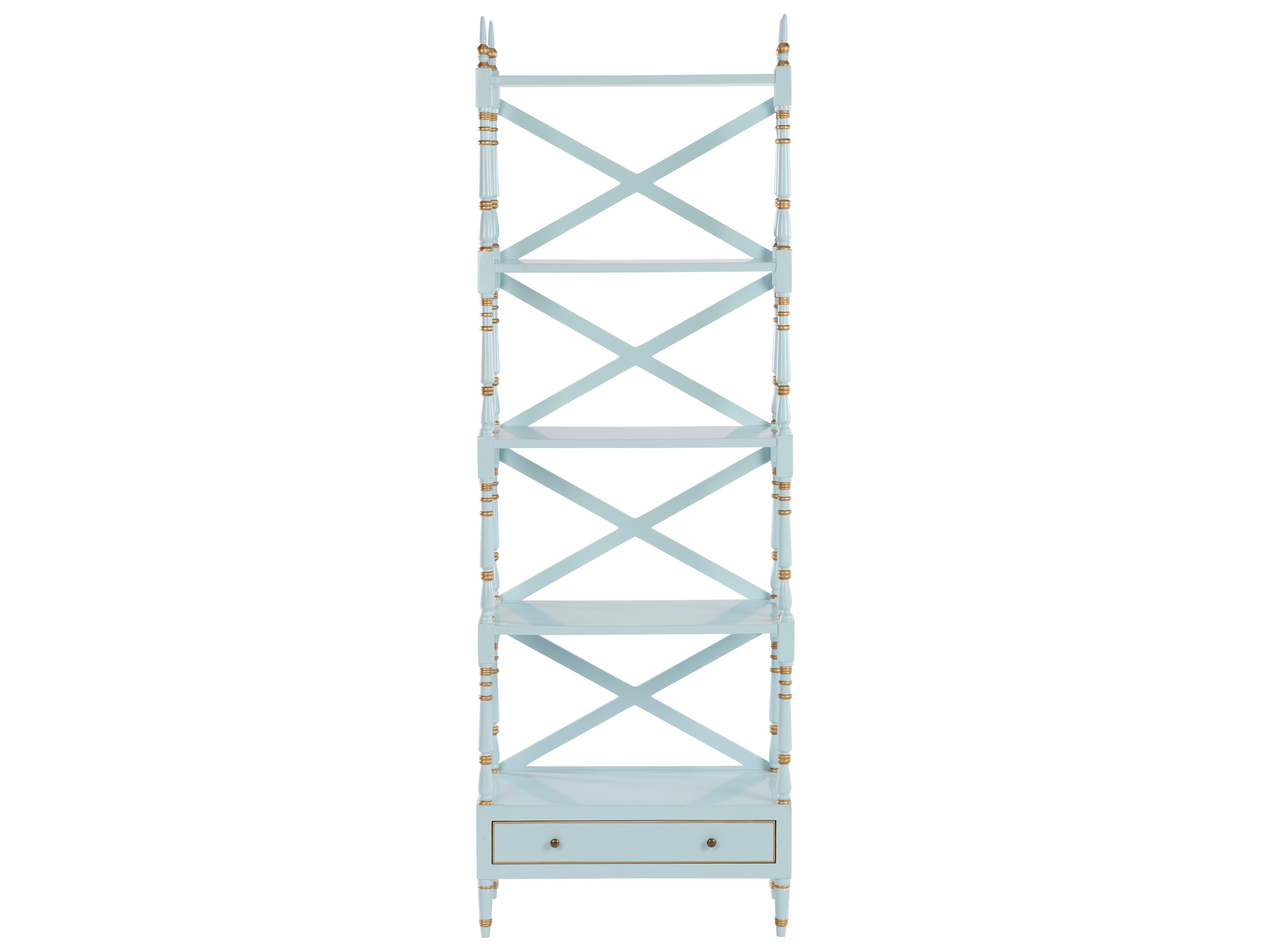 Chelsea House Bill Cain Blue Bookcase