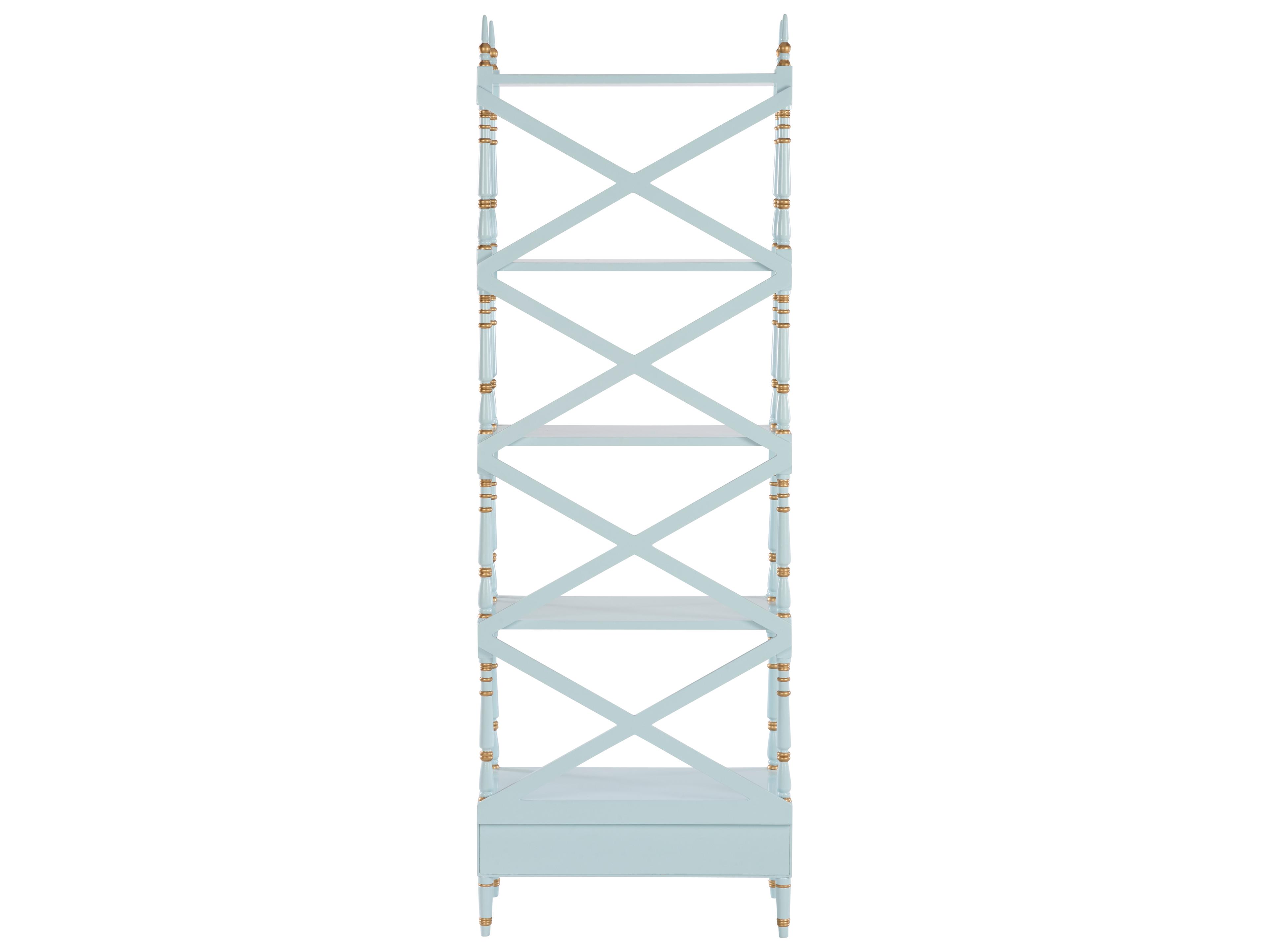 Chelsea House Bill Cain Blue Bookcase