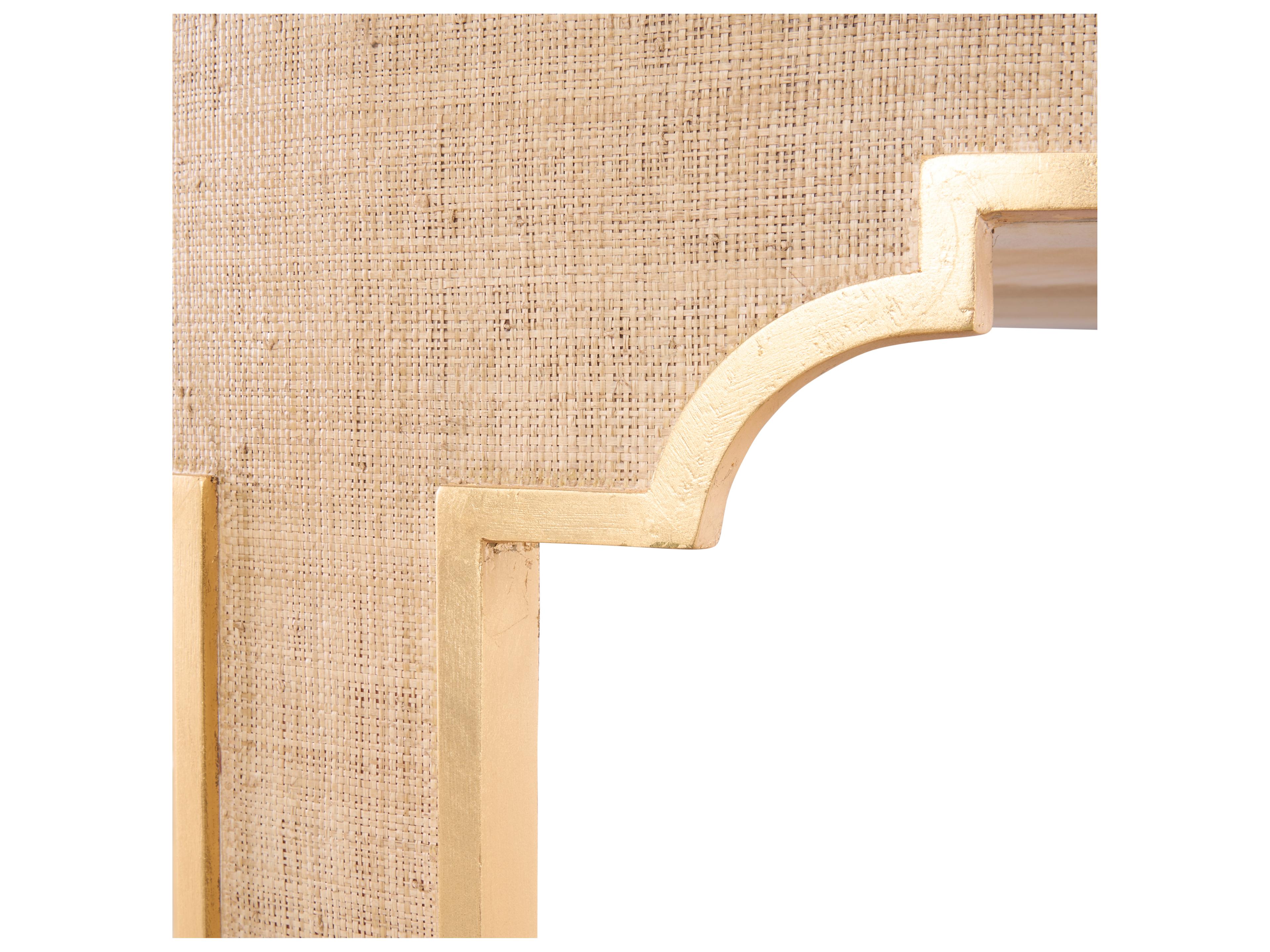 Chelsea House Jamie Merida Round Glass White Cream Dining Table