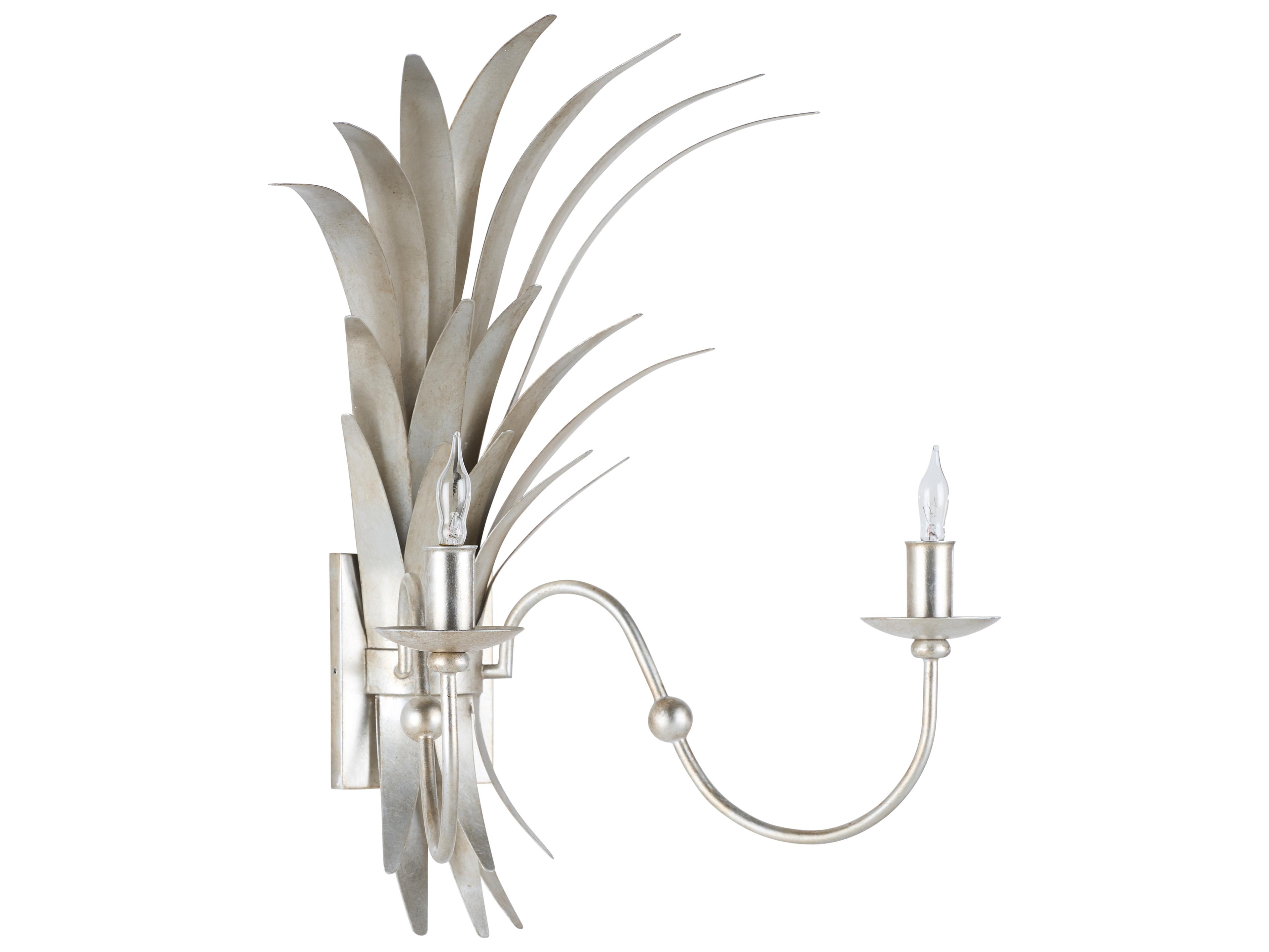 Chelsea House 2-Light Silver Traditional Wall Sconce