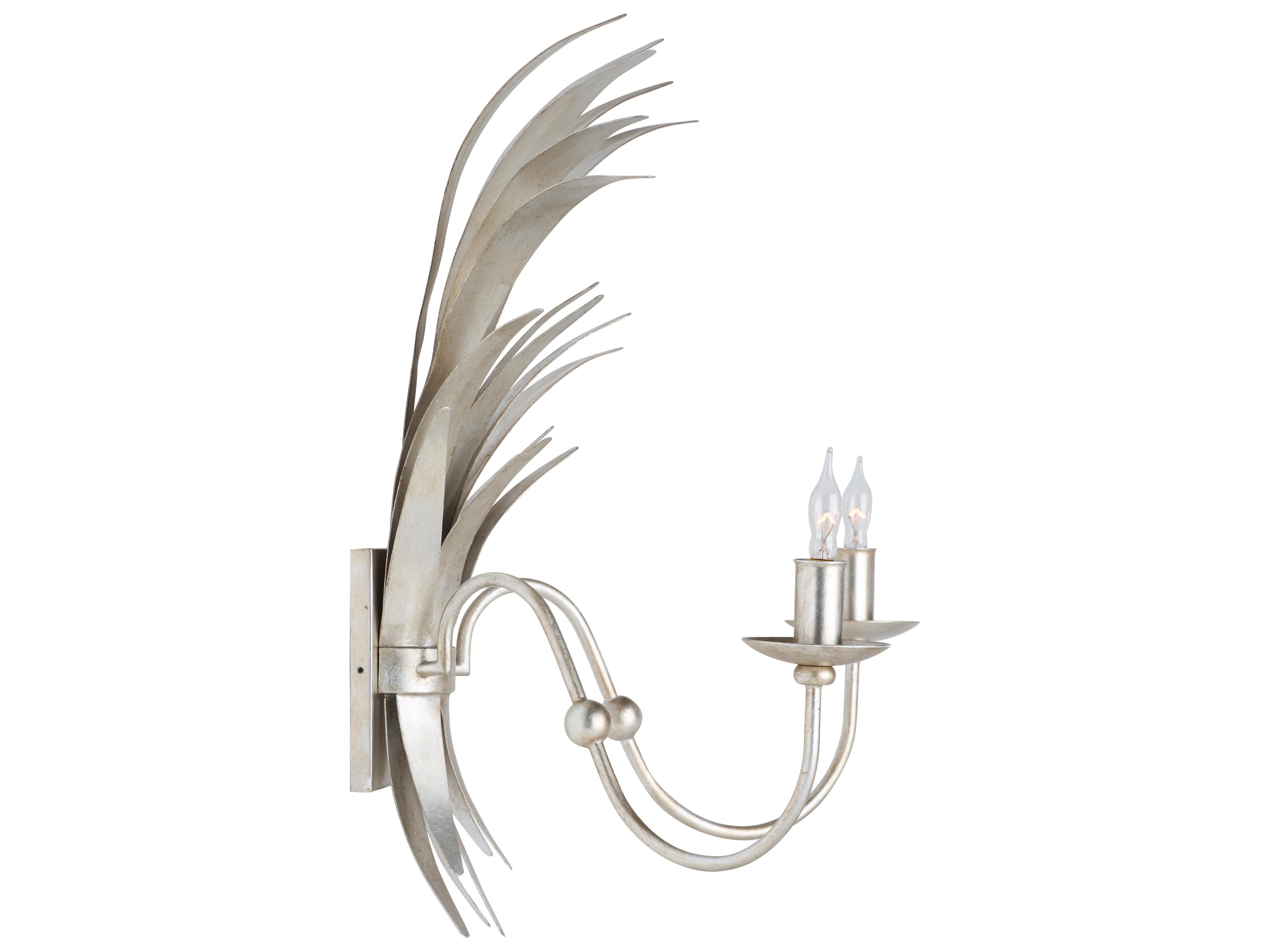 Chelsea House 2-Light Silver Traditional Wall Sconce