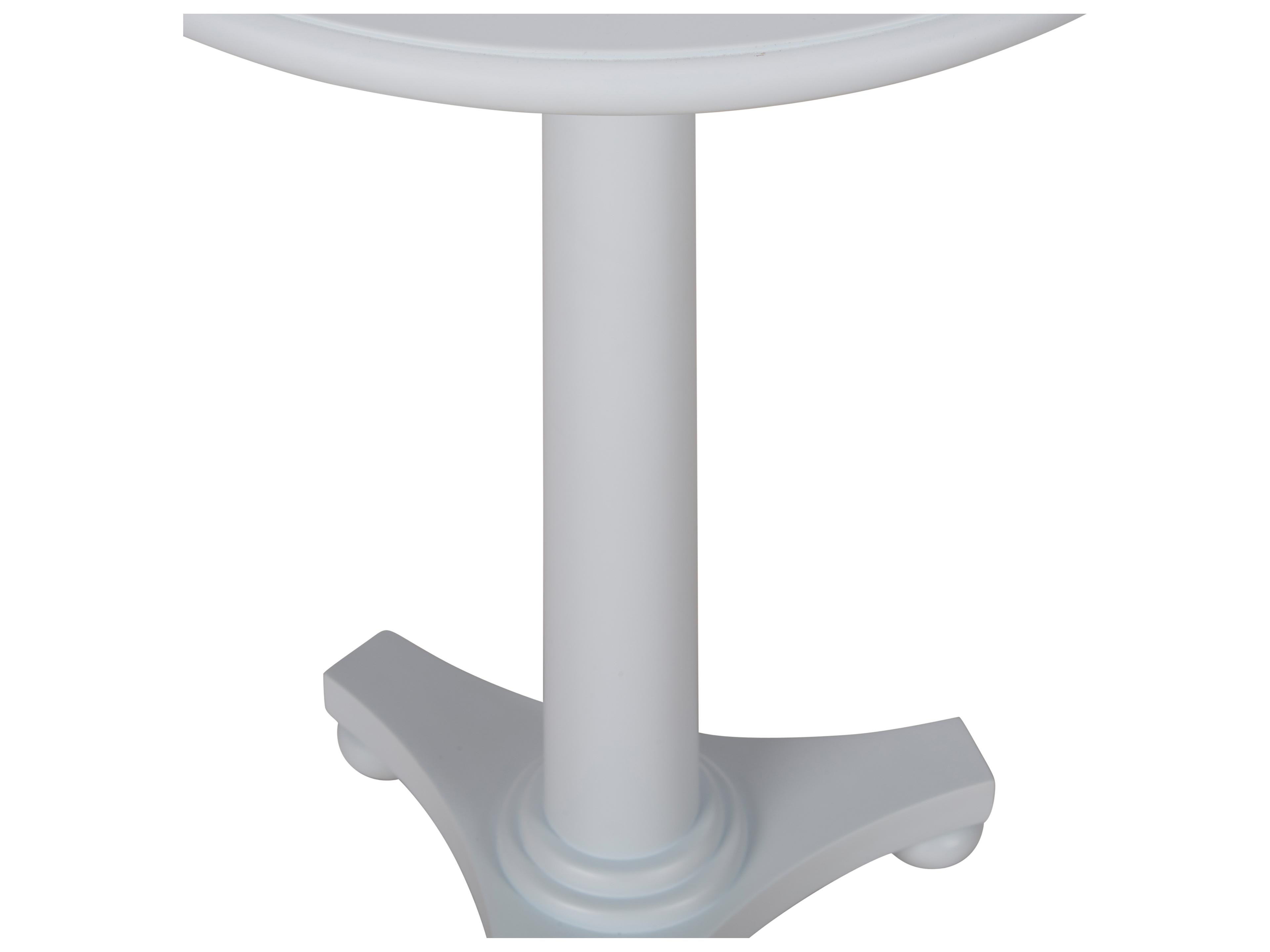 Chelsea House Bill Cain Round Wood Blue End Table