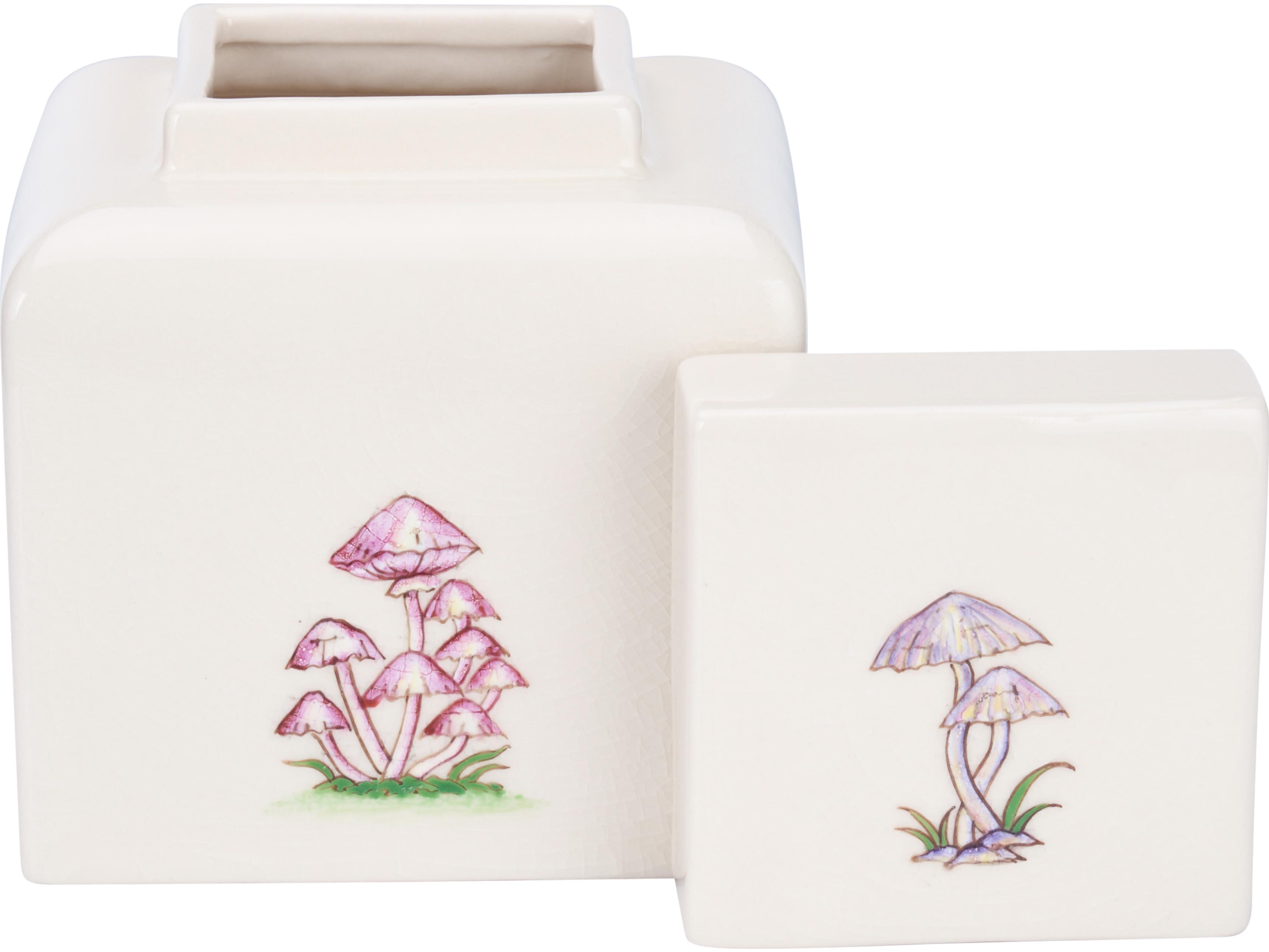 Chelsea House Bill Cain White Cream Urns