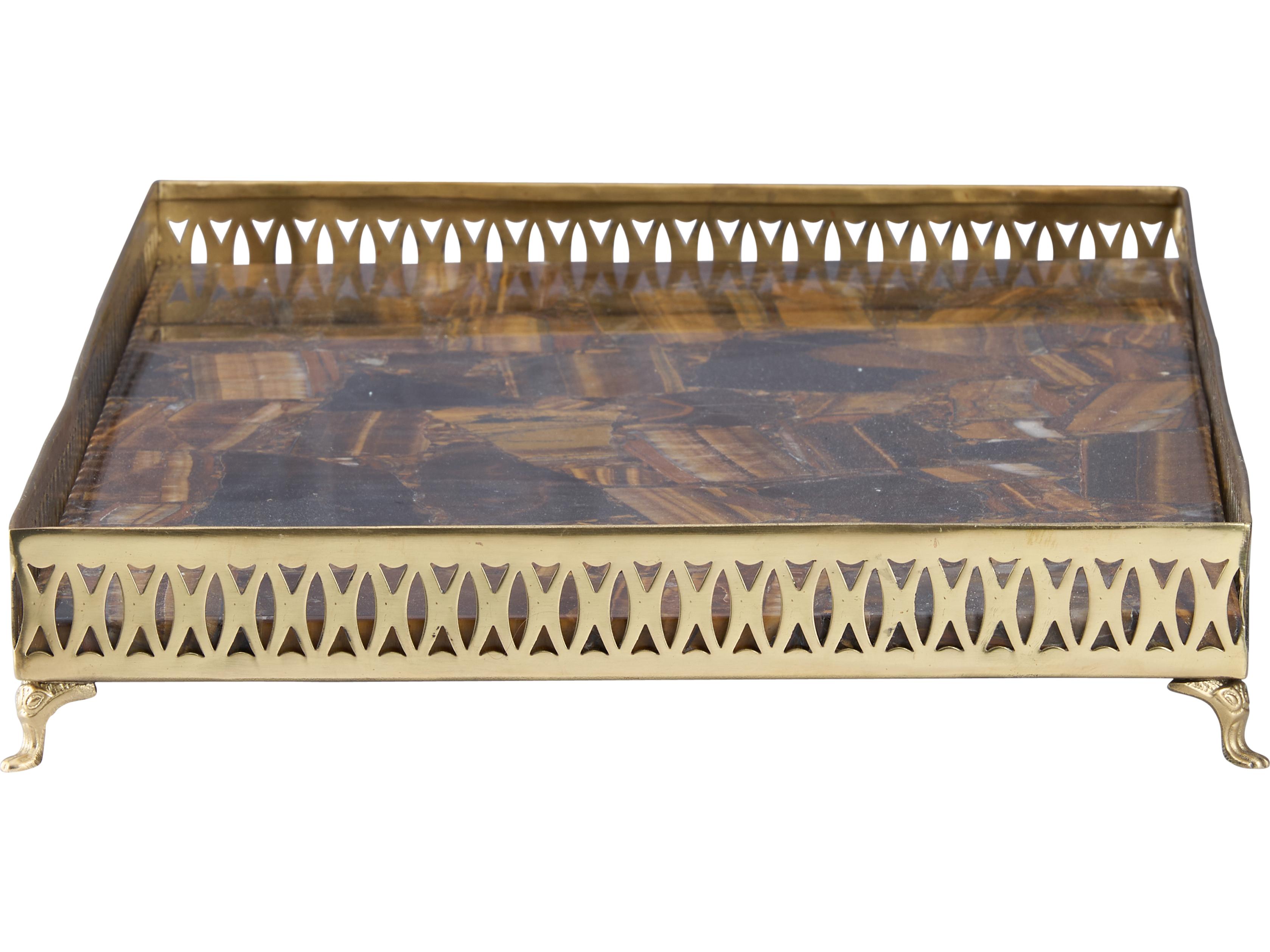 Chelsea House Lisa Kahn Brown Serving Tray