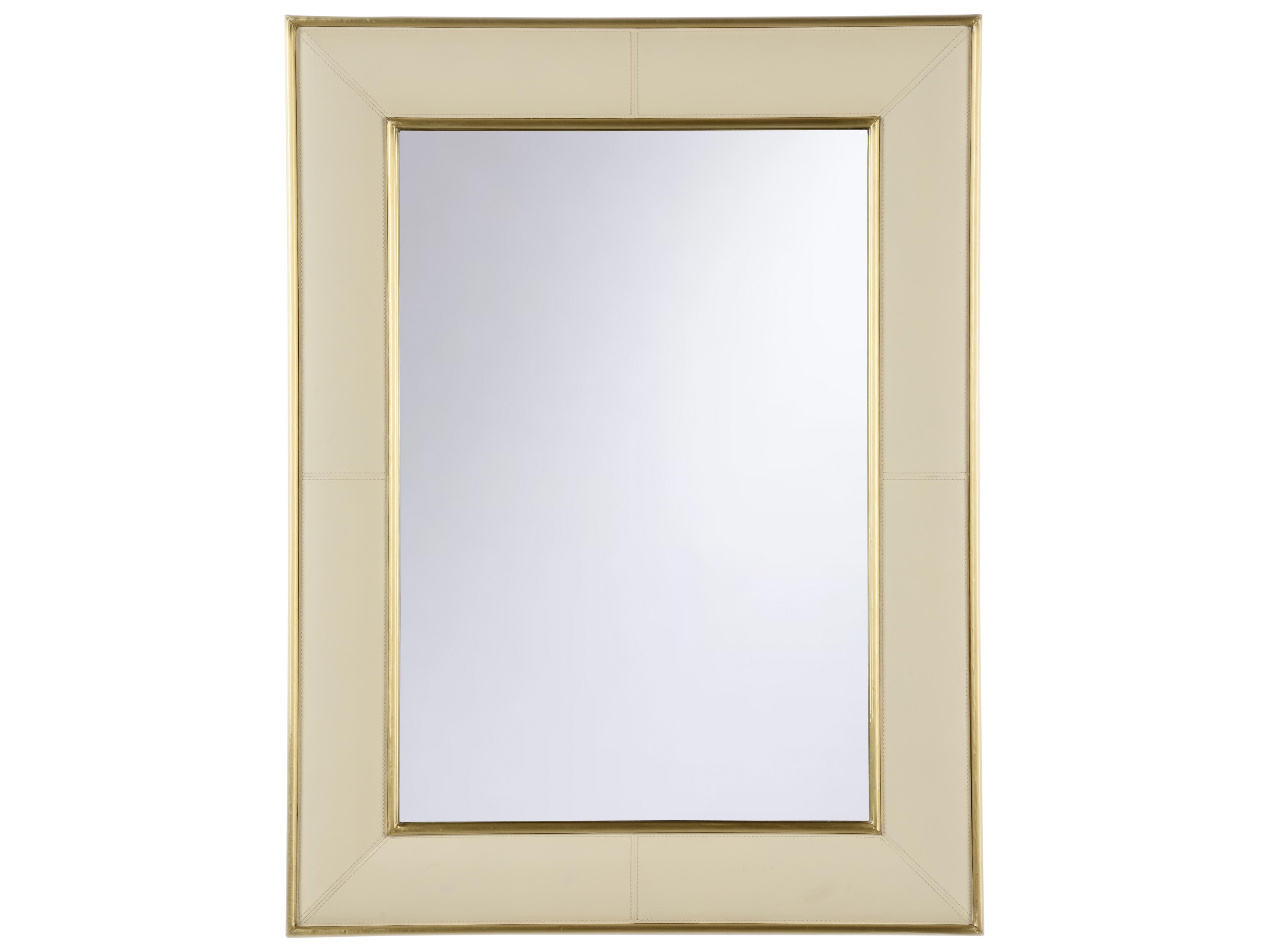 Chelsea House White Cream Wall Mirror Rectangular