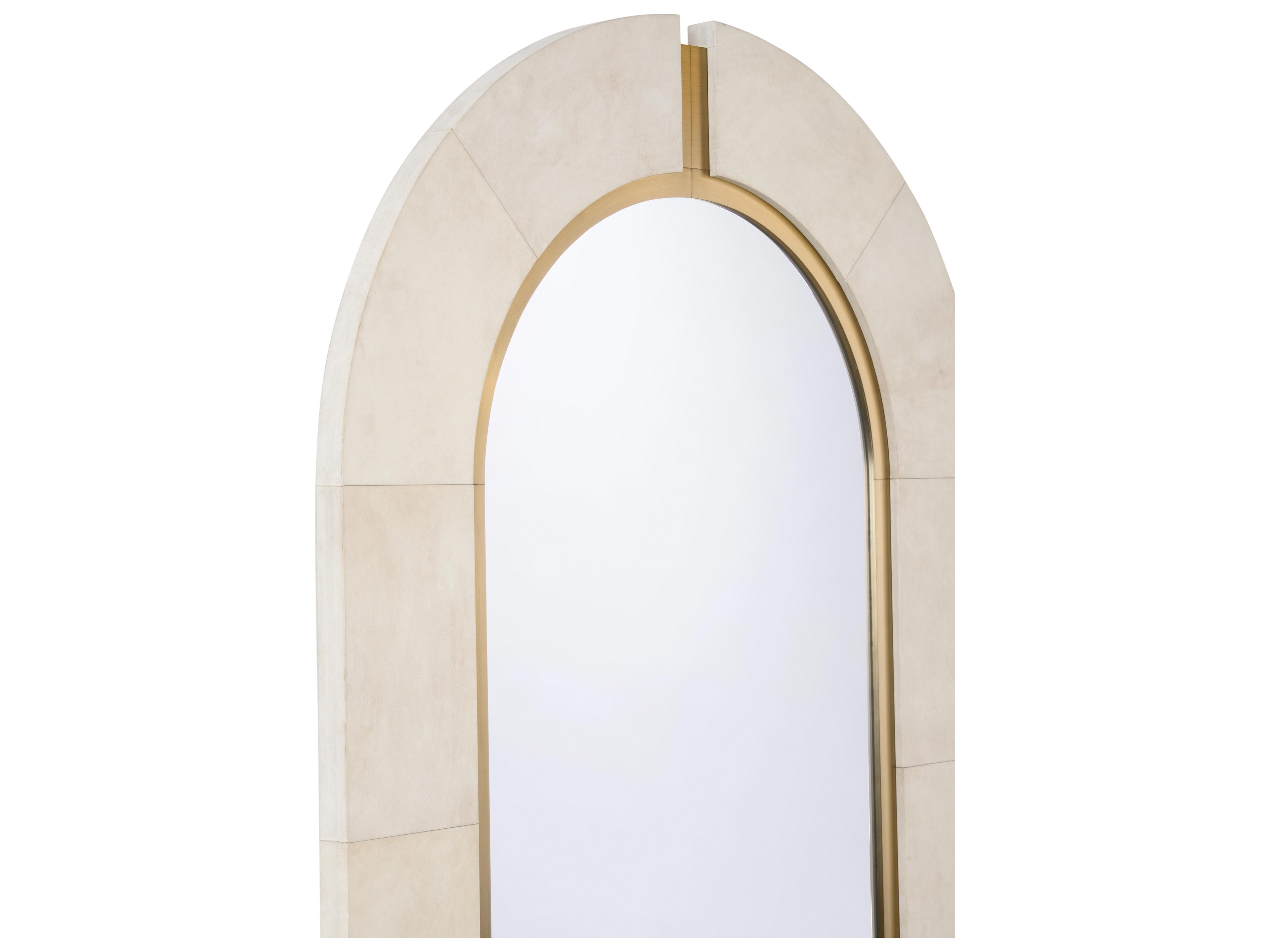 Chelsea House White Cream Wall Mirror Oval