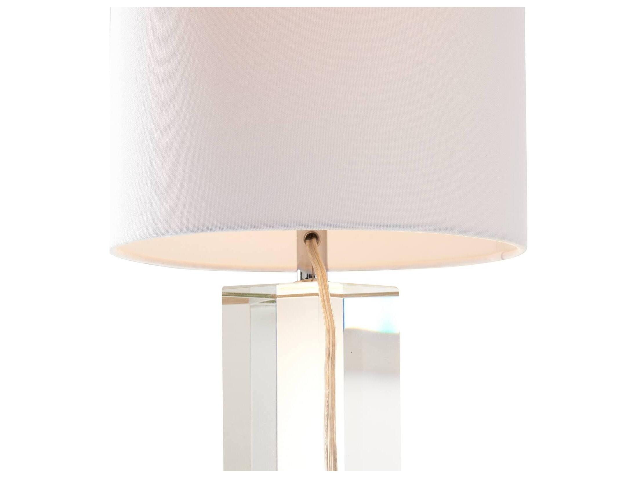 Chelsea House Town Square Clear Linen Table Lamp