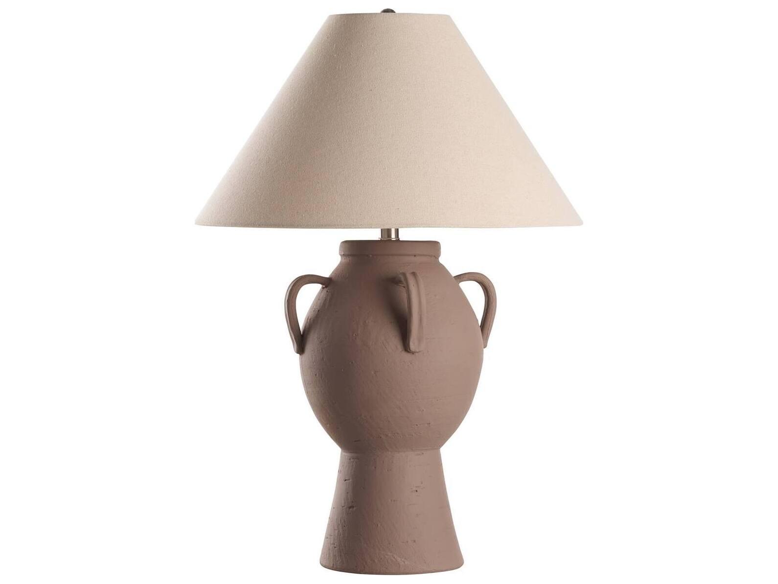 Chelsea House Town Square Brown Linen Table Lamp