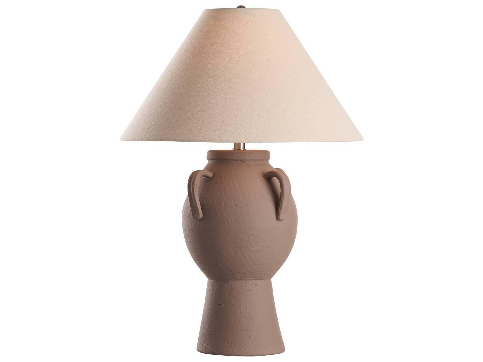 Chelsea House Town Square Brown Linen Table Lamp