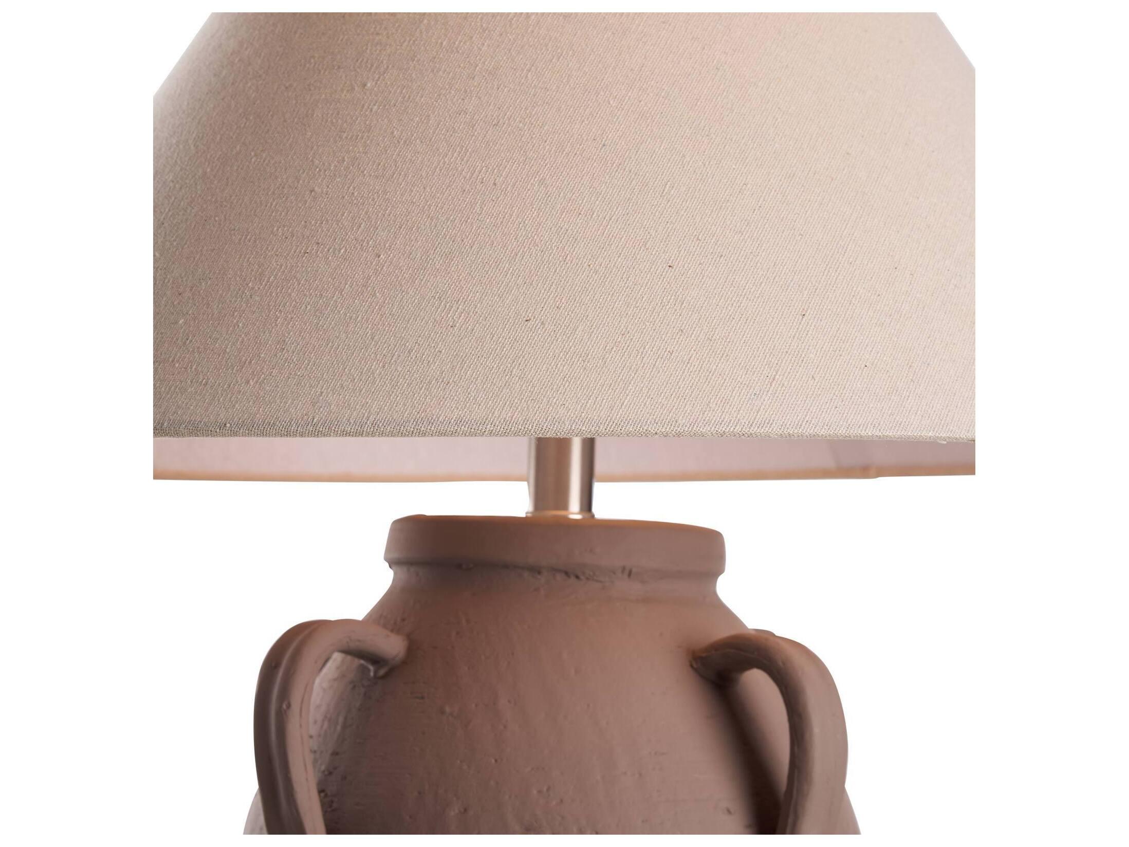 Chelsea House Town Square Brown Linen Table Lamp