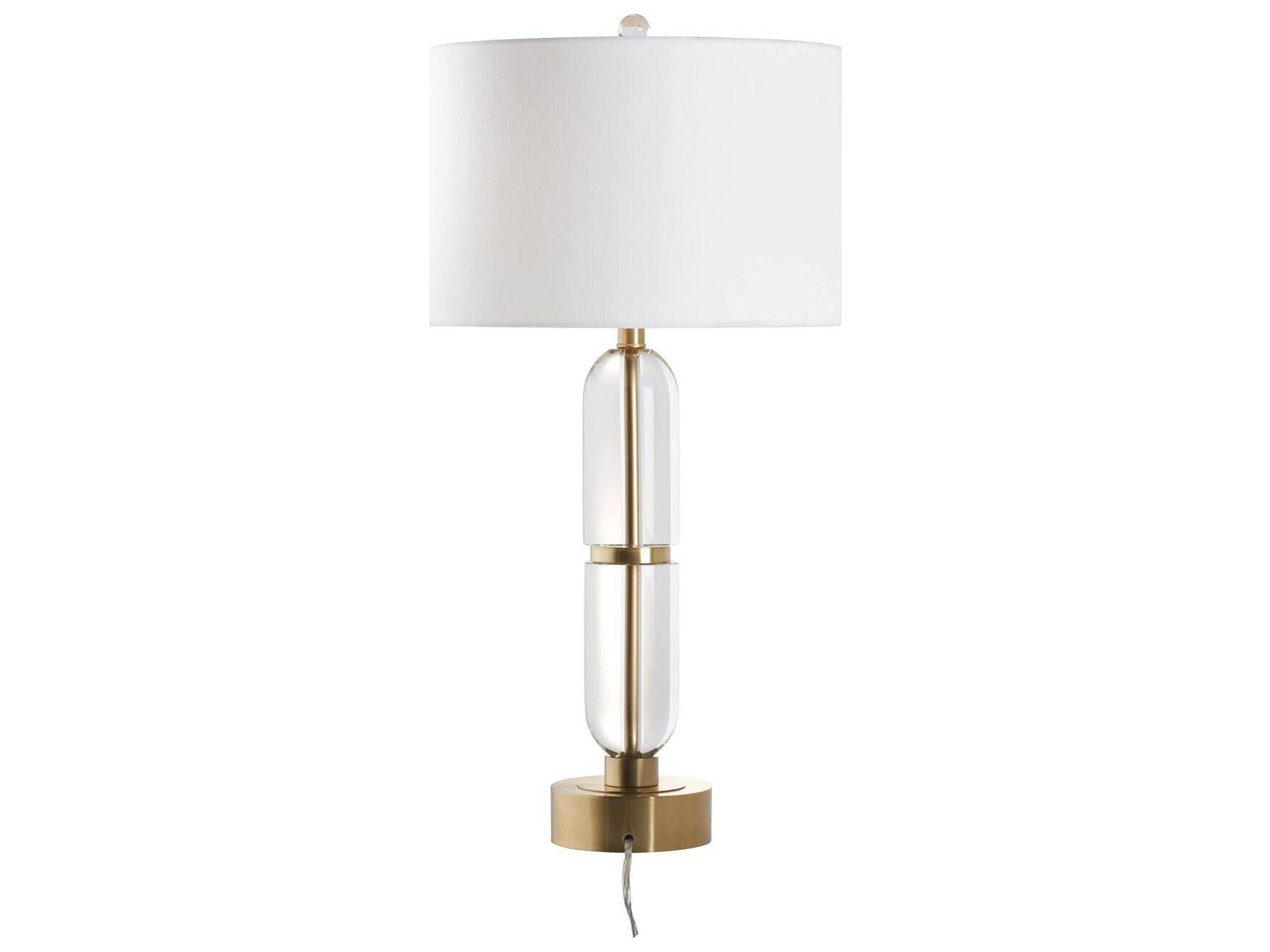Chelsea House Town Square Gold Linen Table Lamp
