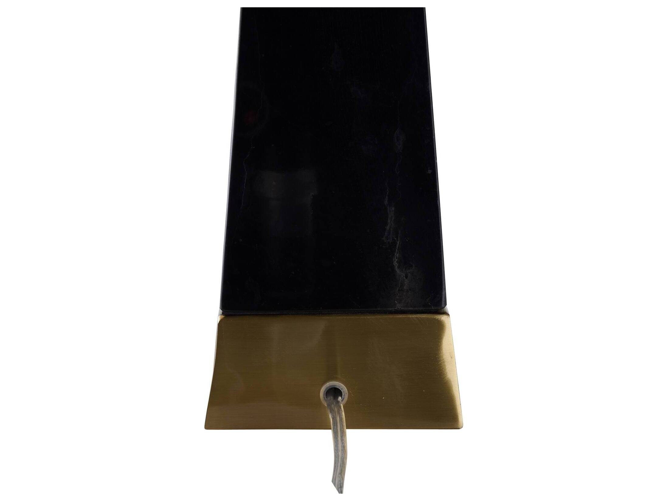 Chelsea House Town Square Black Linen Gold Table Lamp