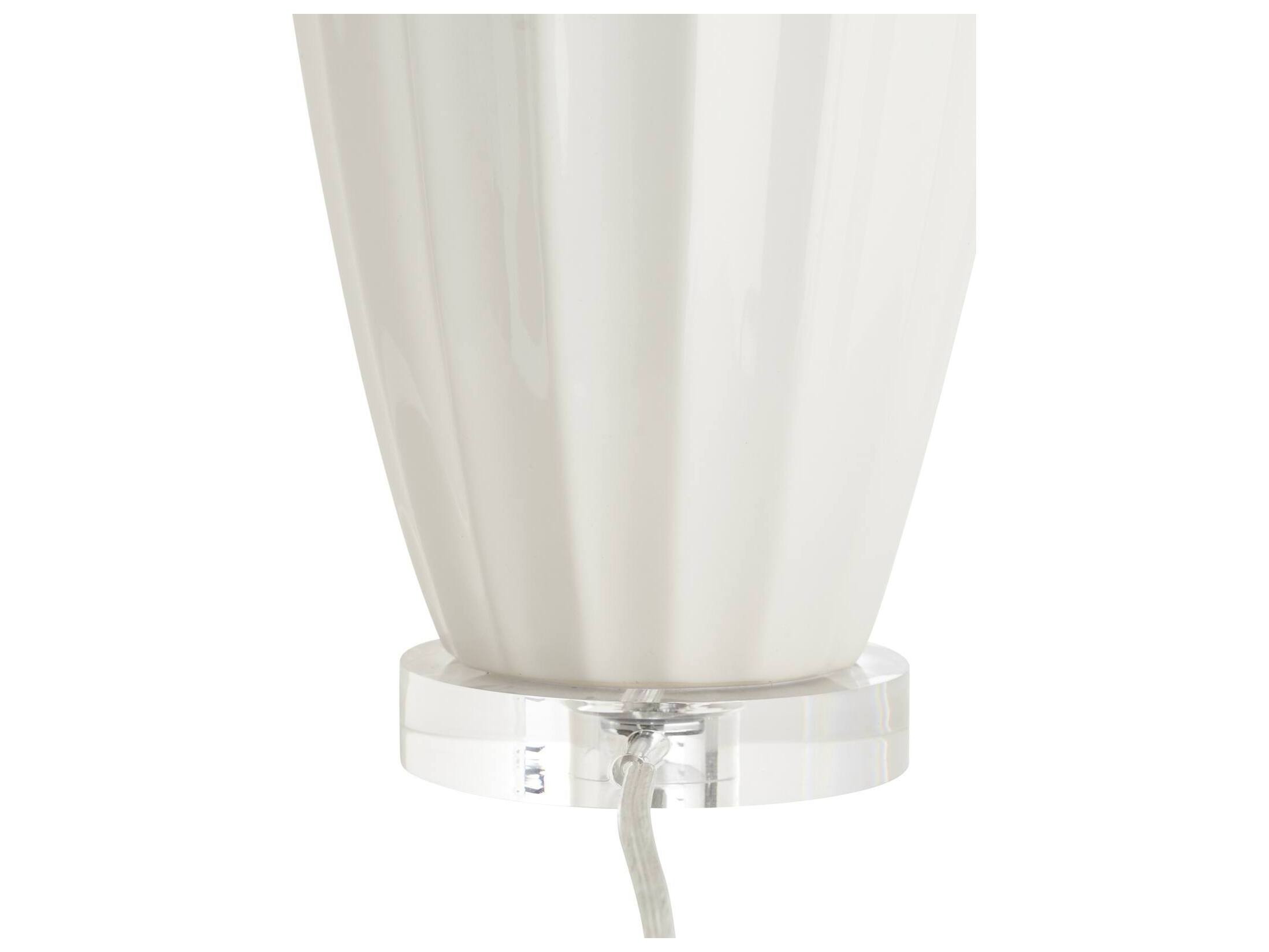 Chelsea House Bill Cain White Cream Linen Table Lamp