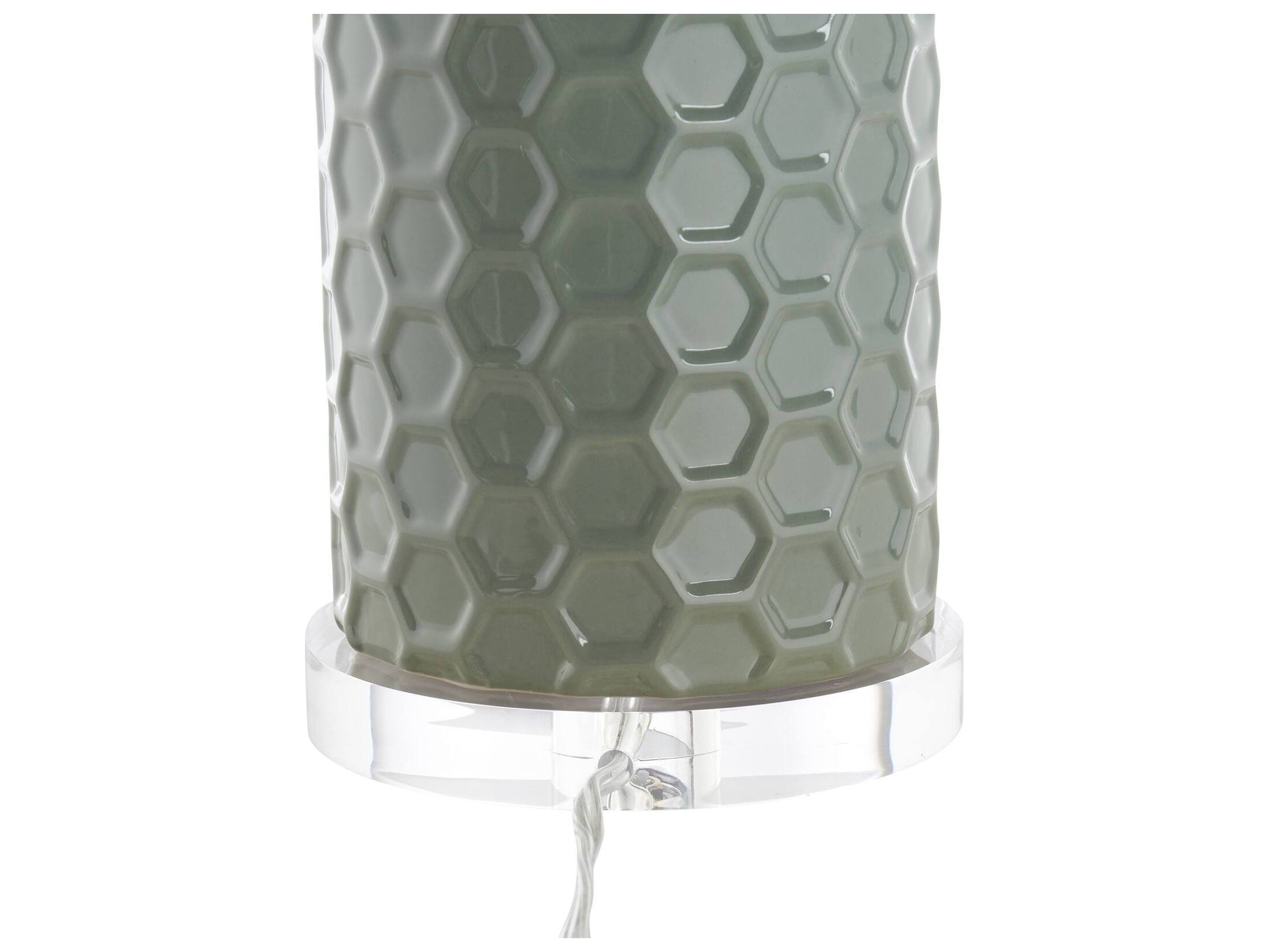 Chelsea House Shayla Copas Green Silk Table Lamp