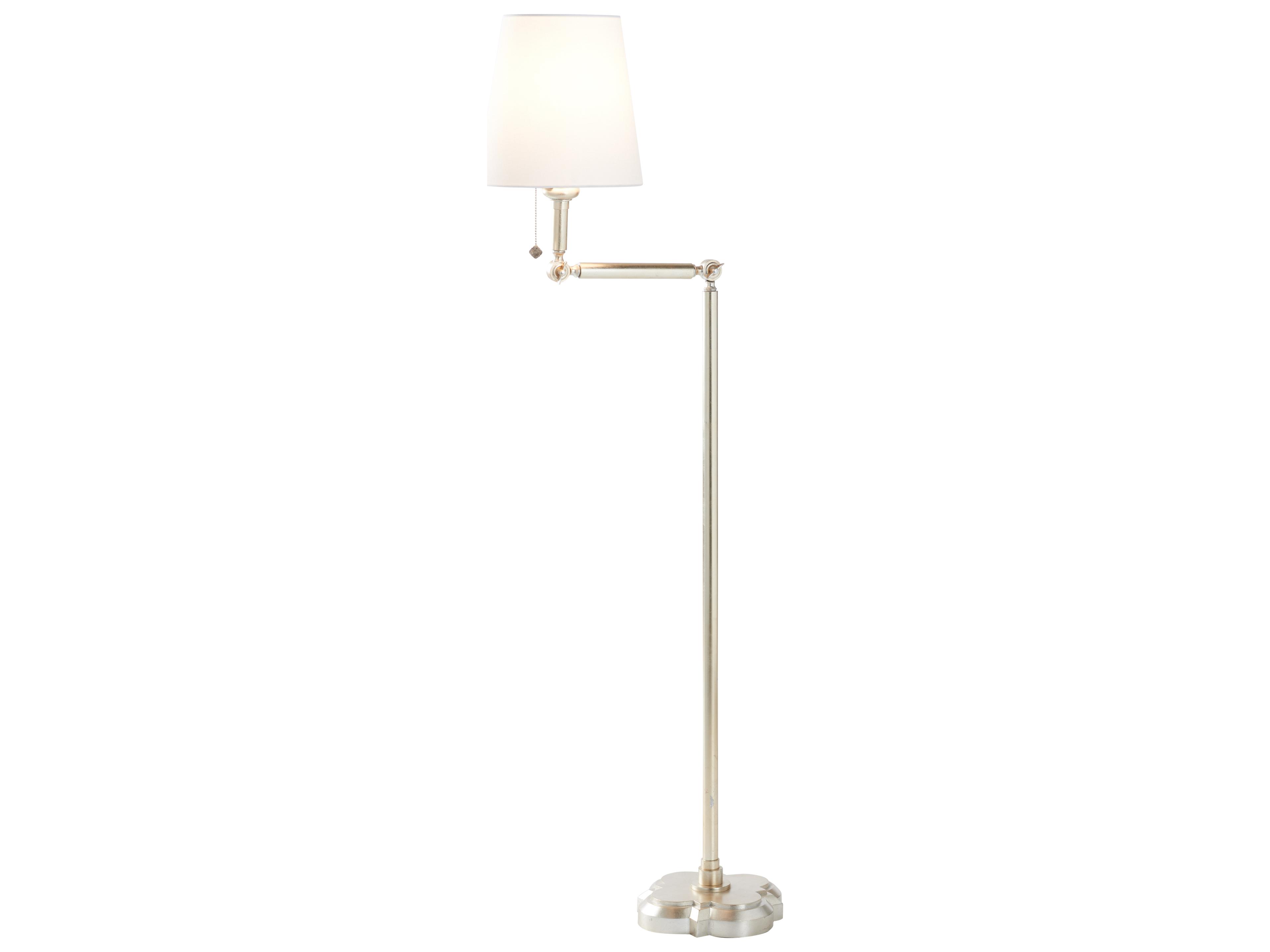 Chelsea House Lisa Kahn Silver Linen Floor Lamp