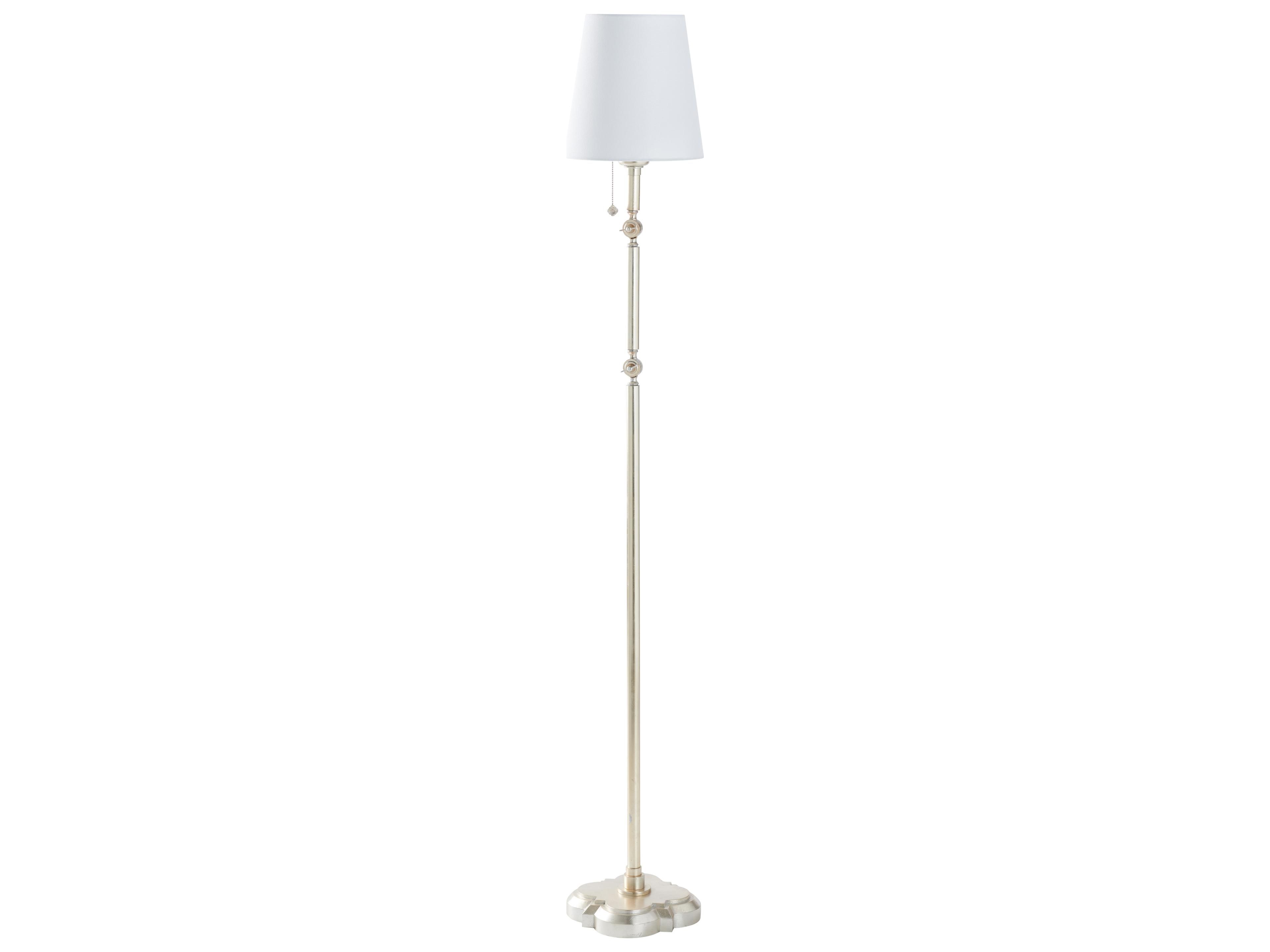 Chelsea House Lisa Kahn Silver Linen Floor Lamp