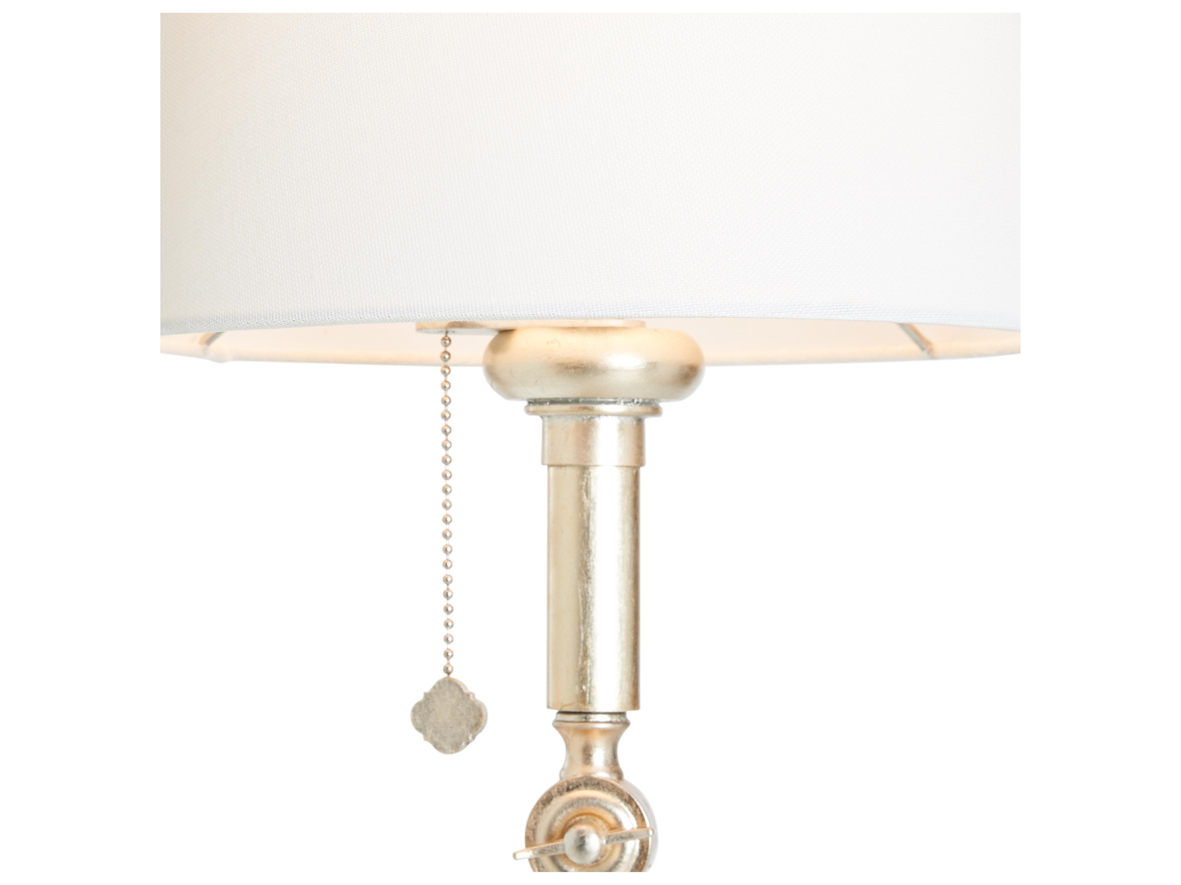 Chelsea House Lisa Kahn Silver Linen Floor Lamp