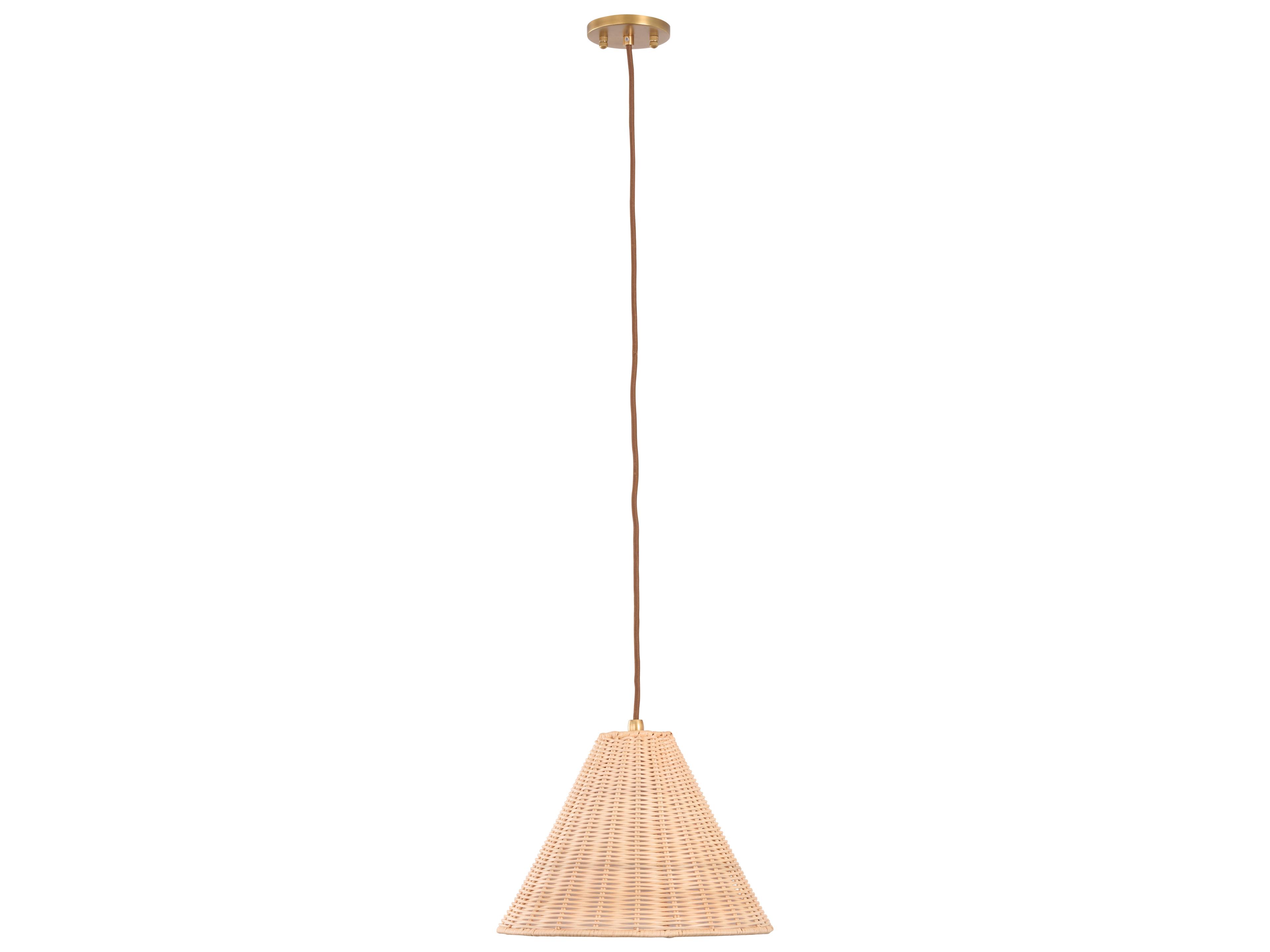 Chelsea House Amanda Lindroth 1-Light Brown Pendant