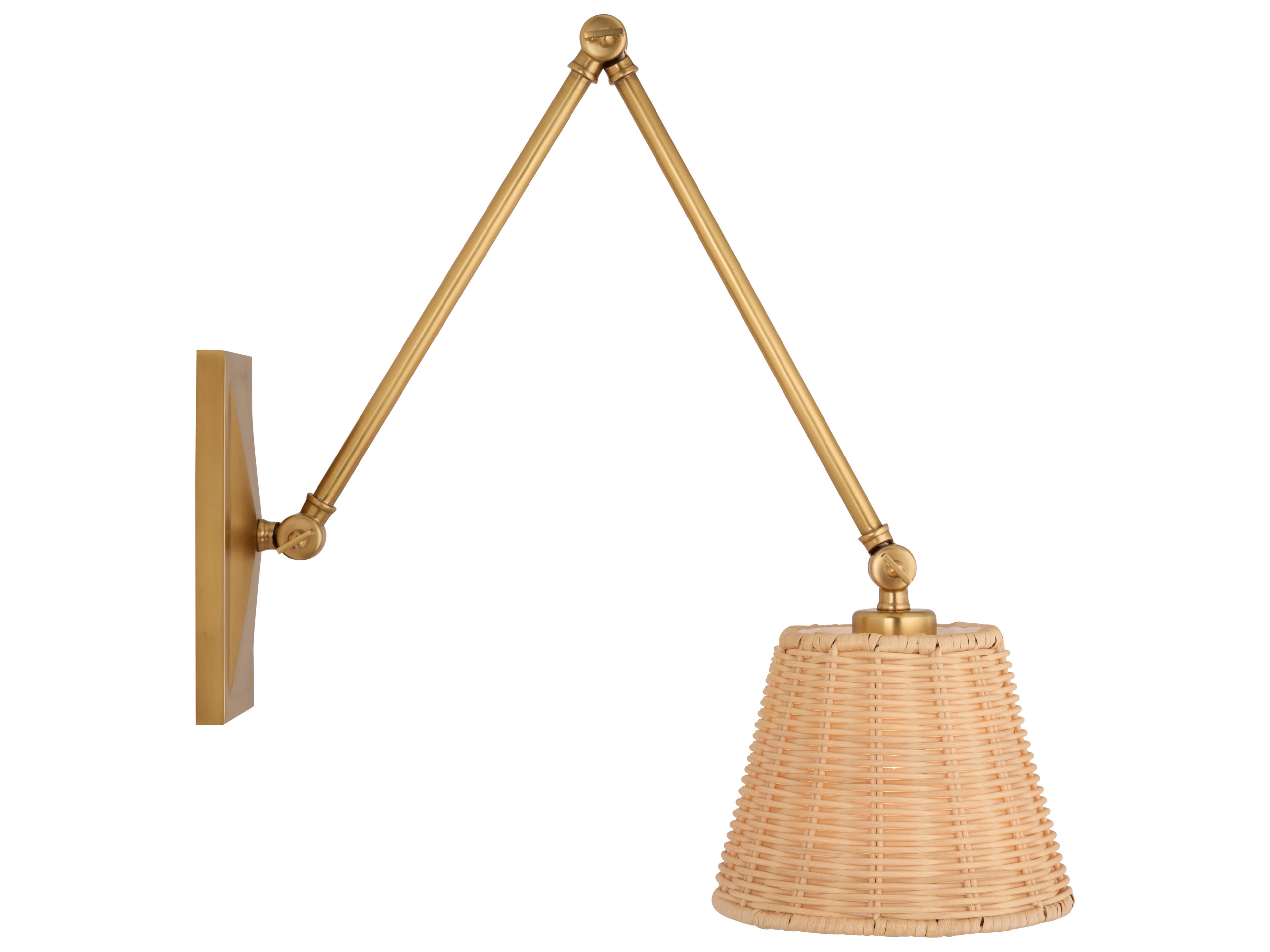 Chelsea House Amanda Lindroth 1-Light Brown Swing Wall Sconce