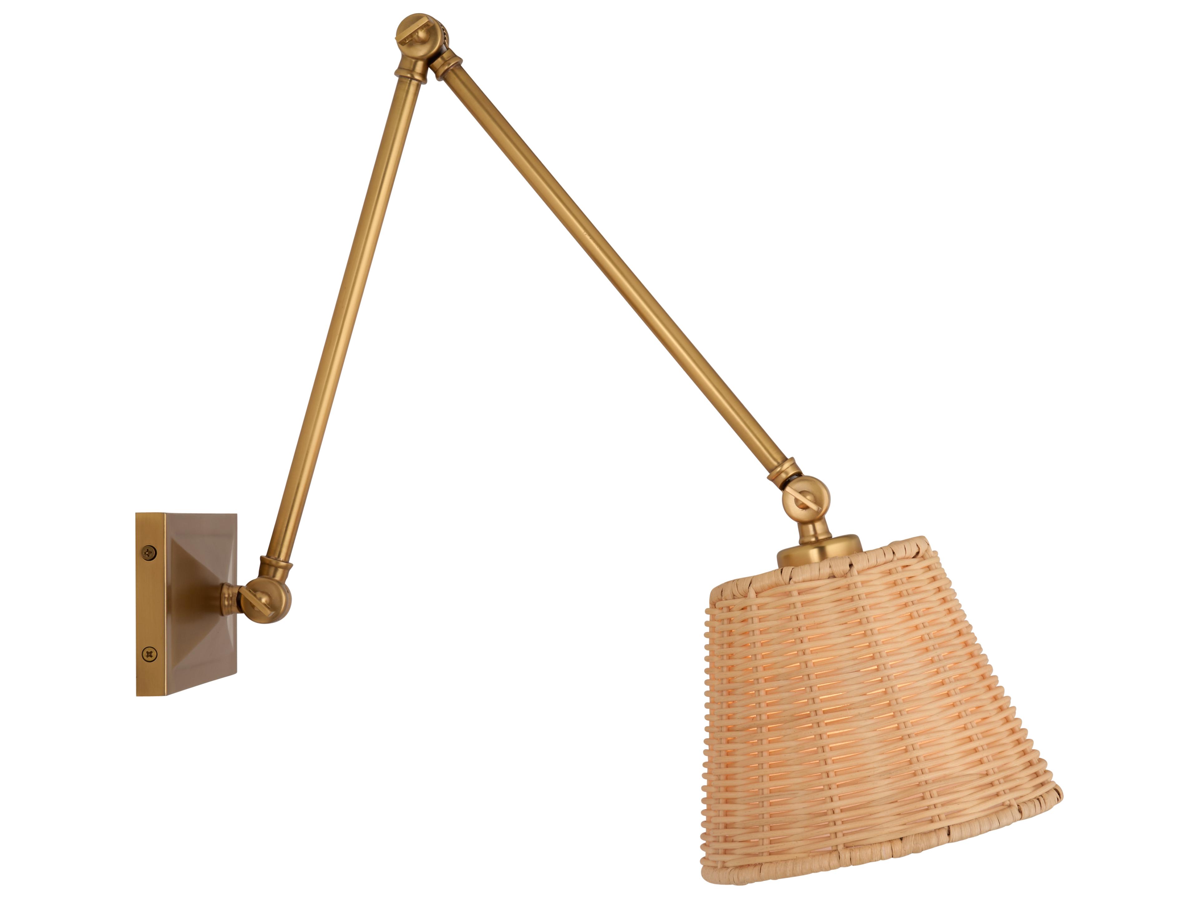 Chelsea House Amanda Lindroth 1-Light Brown Swing Wall Sconce