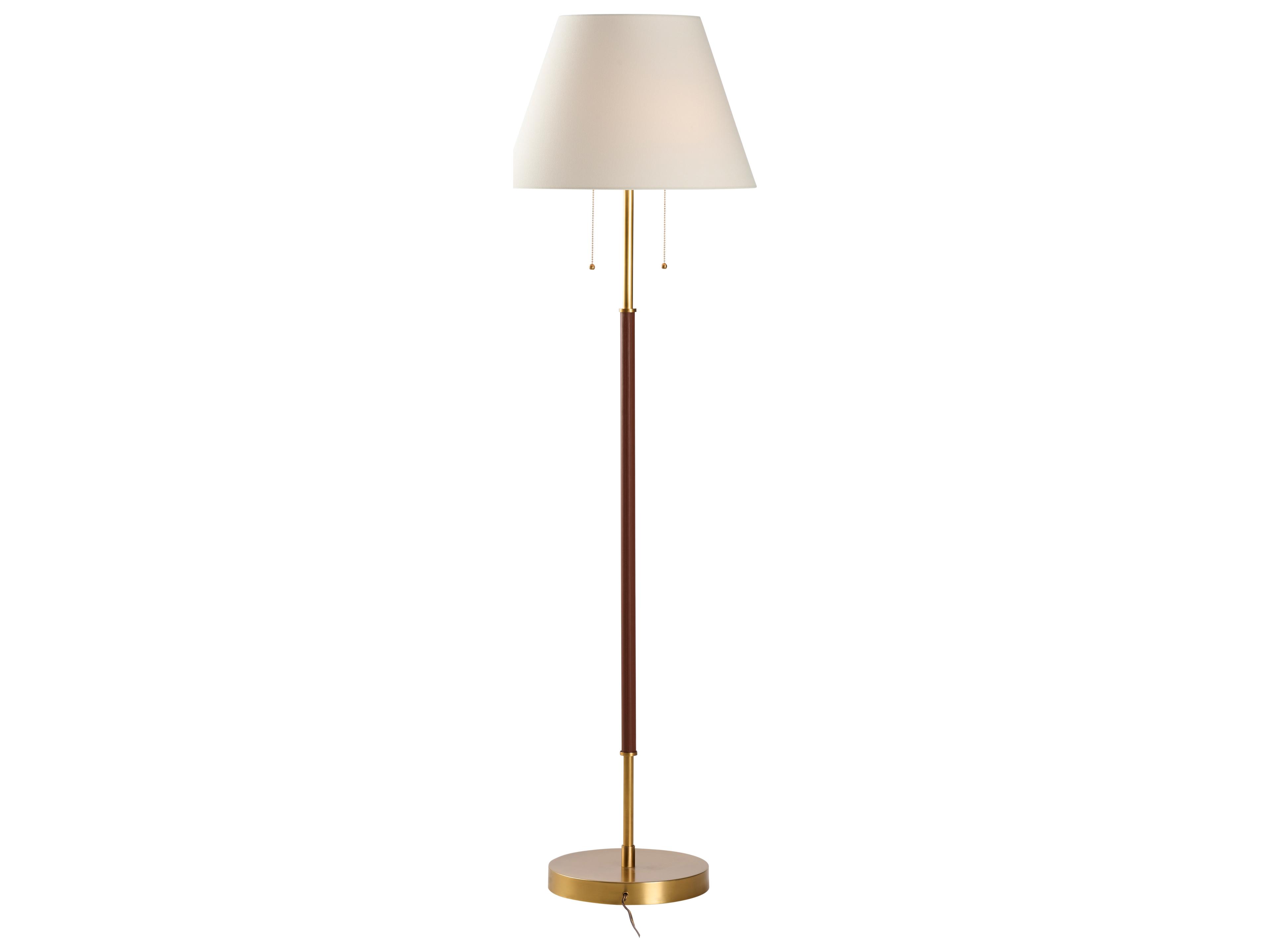 Chelsea House Amanda Lindroth Gold Linen Floor Lamp