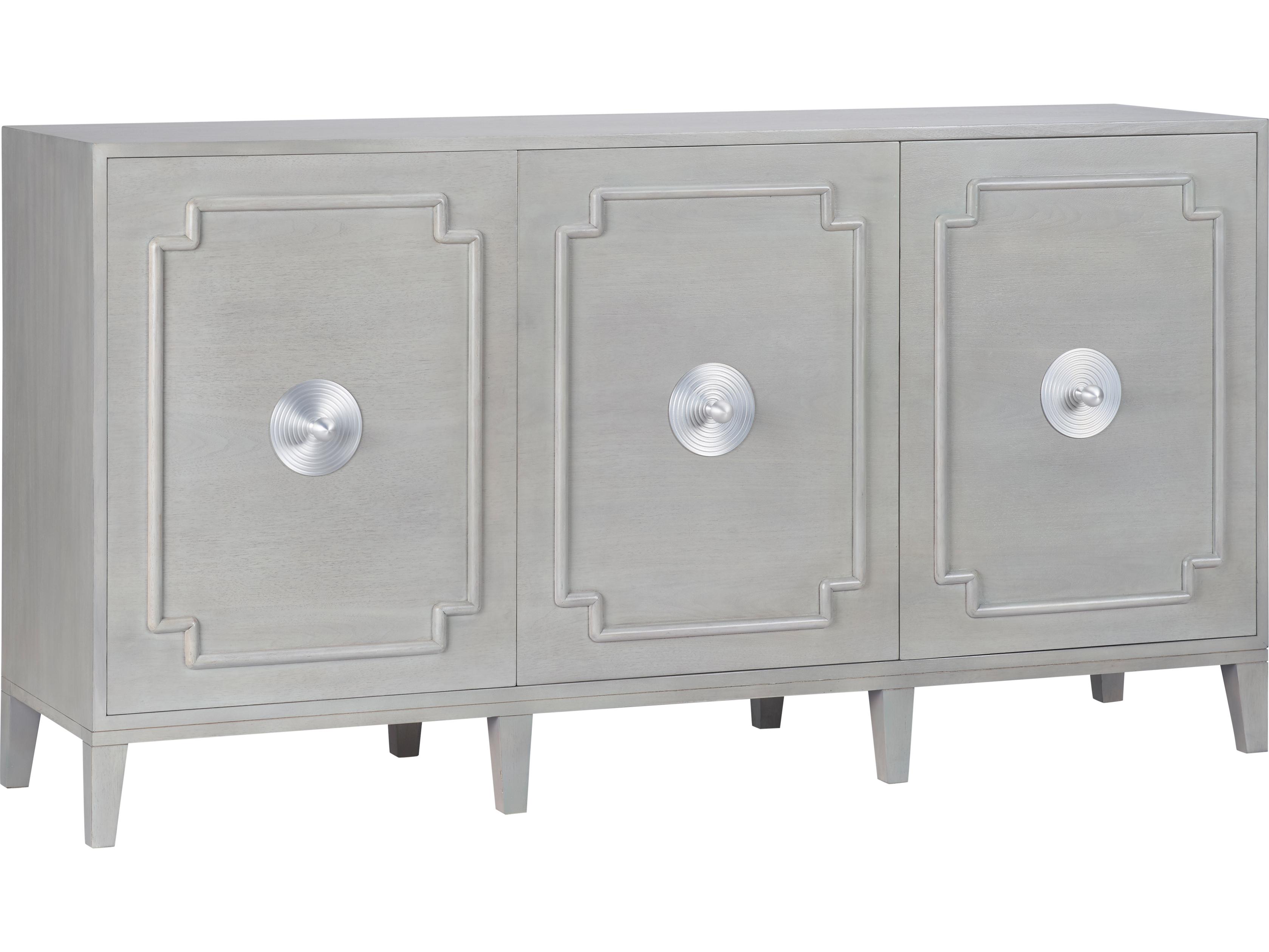 Chelsea House Elizabeth Wicker 69" Gray Sideboard