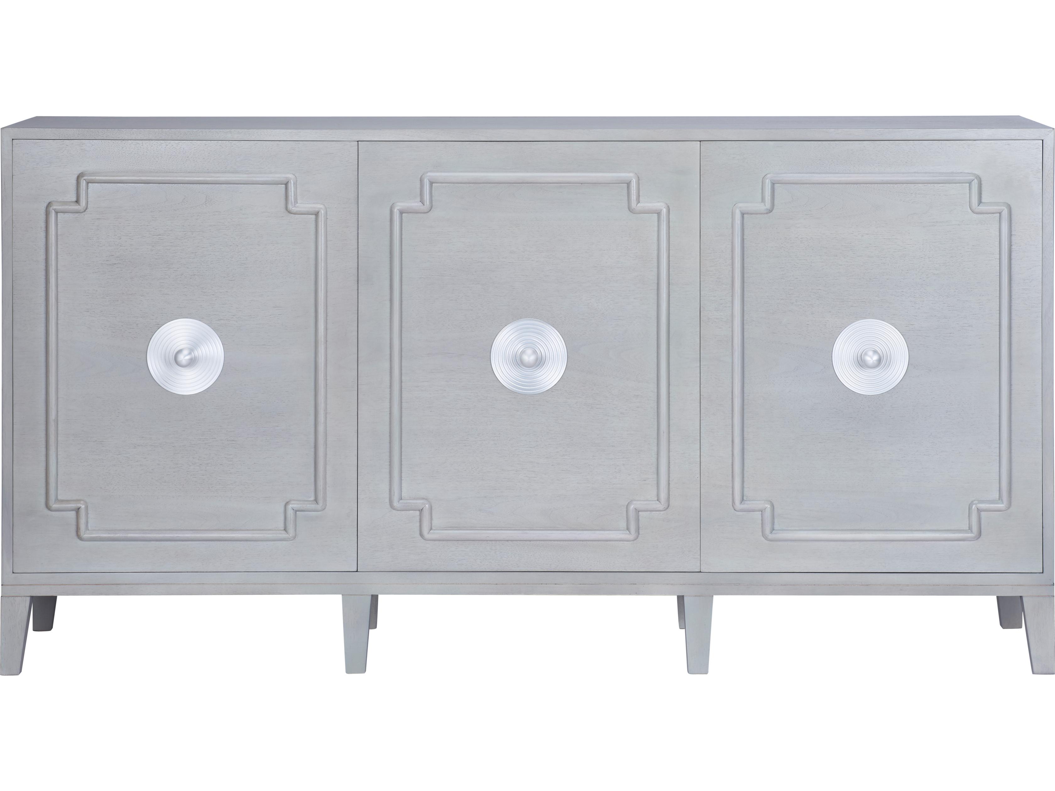 Chelsea House Elizabeth Wicker 69" Gray Sideboard