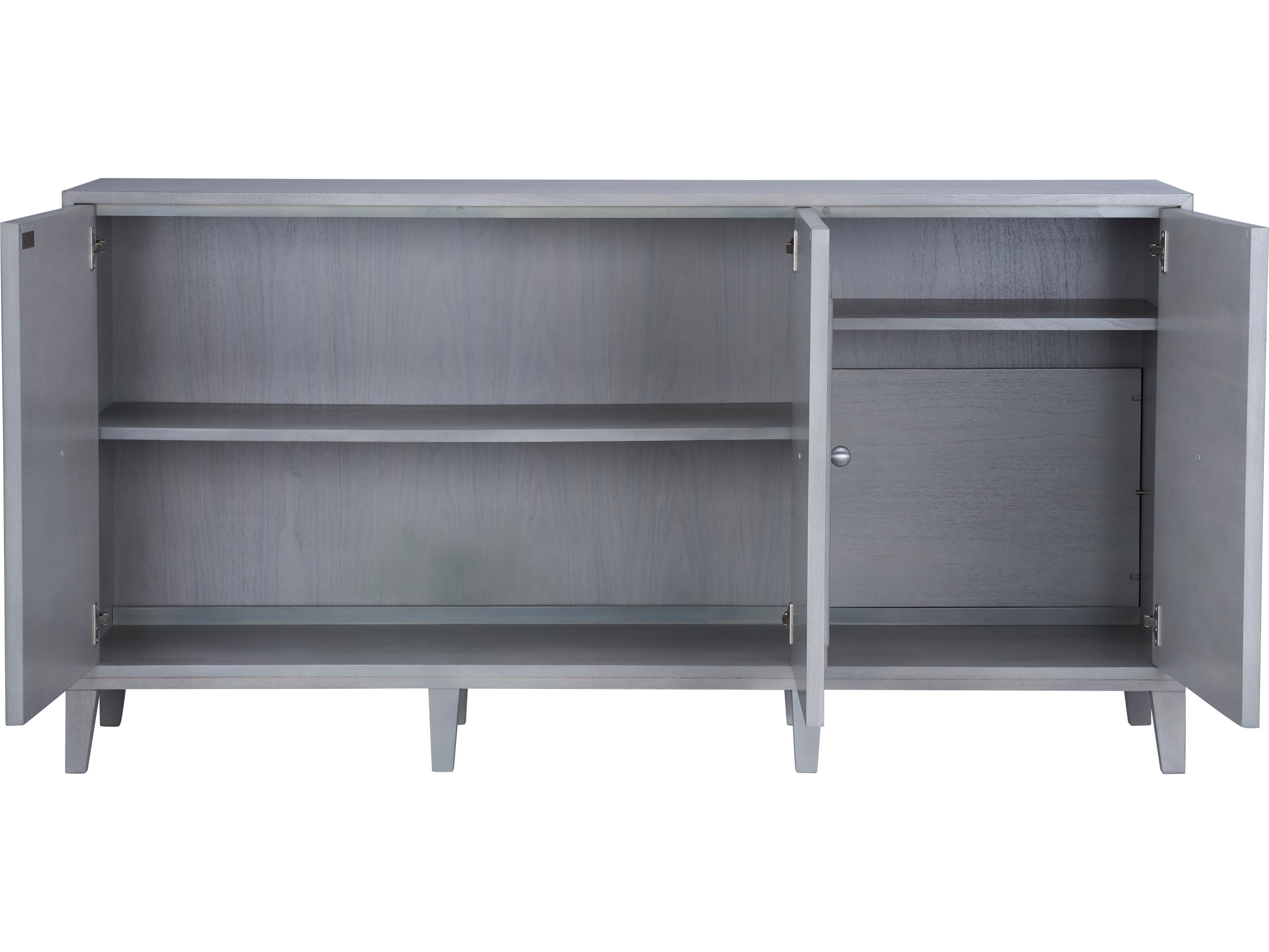 Chelsea House Elizabeth Wicker 69" Gray Sideboard